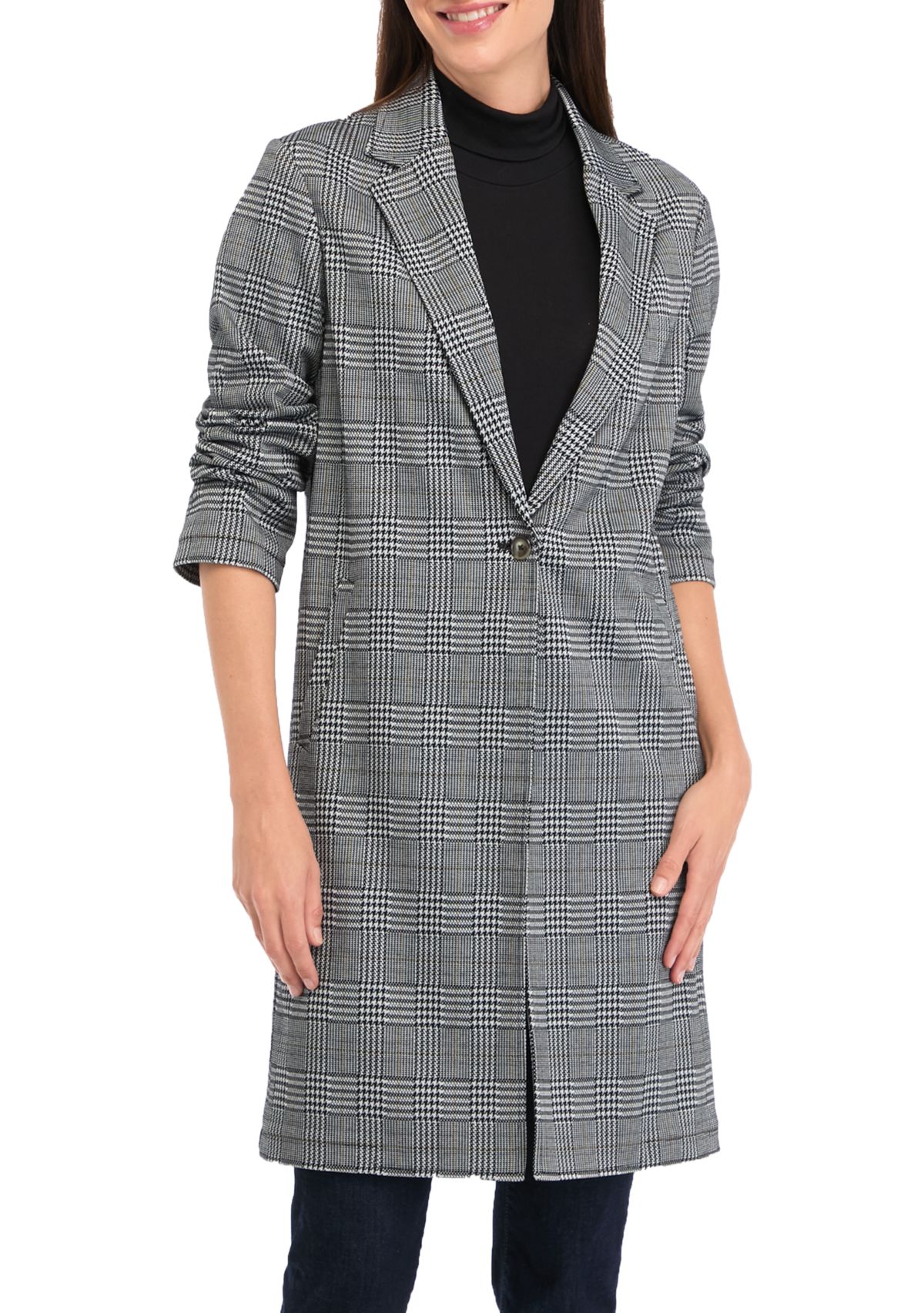 Womens Longline Knit Blazer