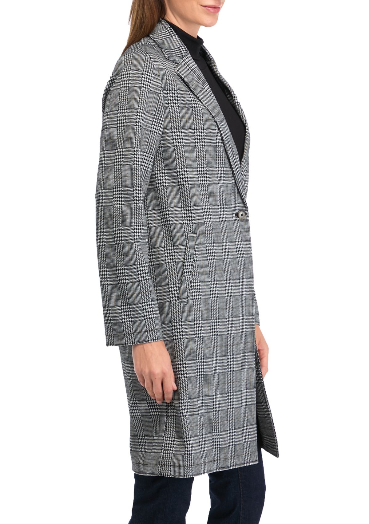 Womens Longline Knit Blazer