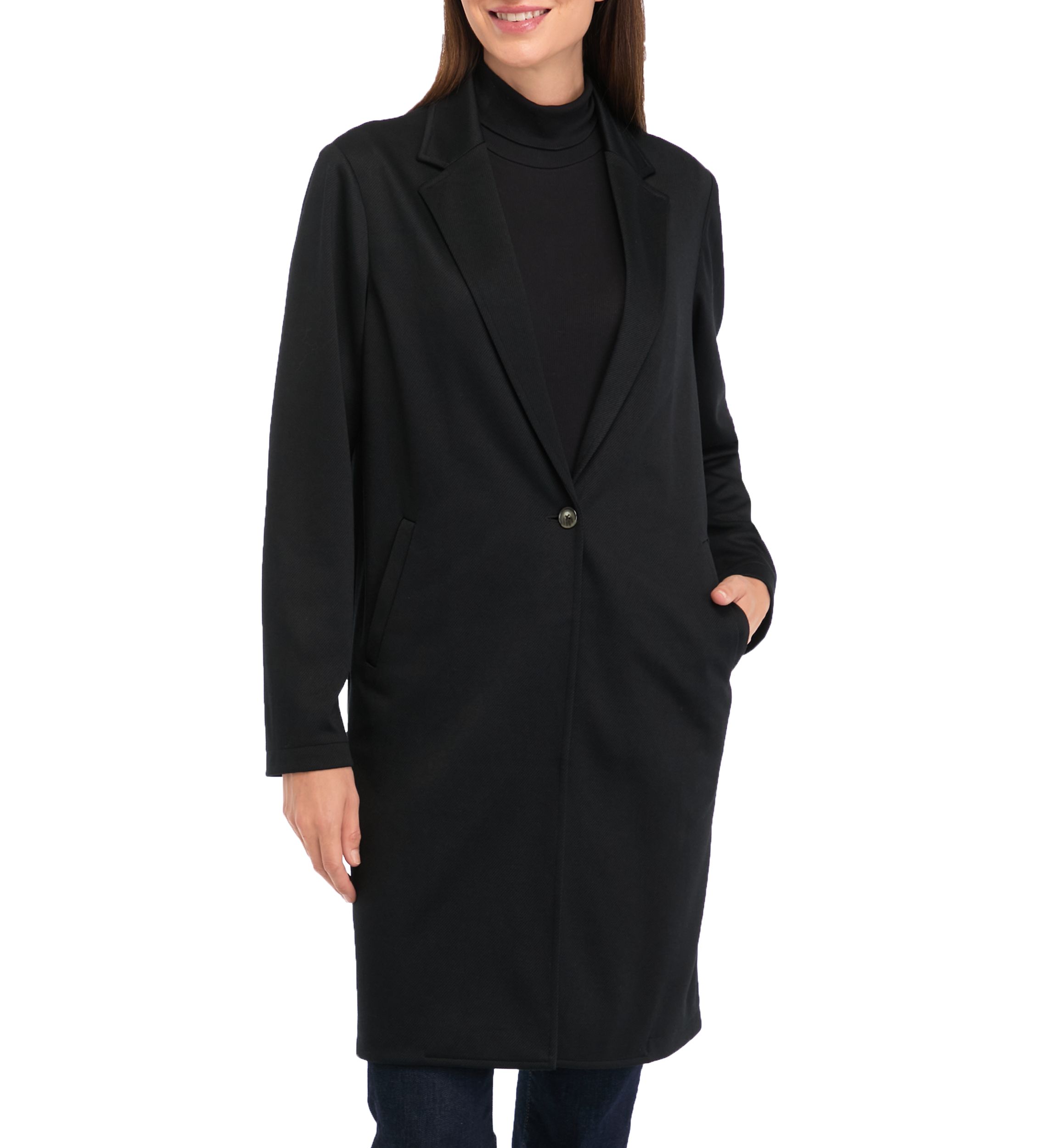 Womens Longline Knit Blazer
