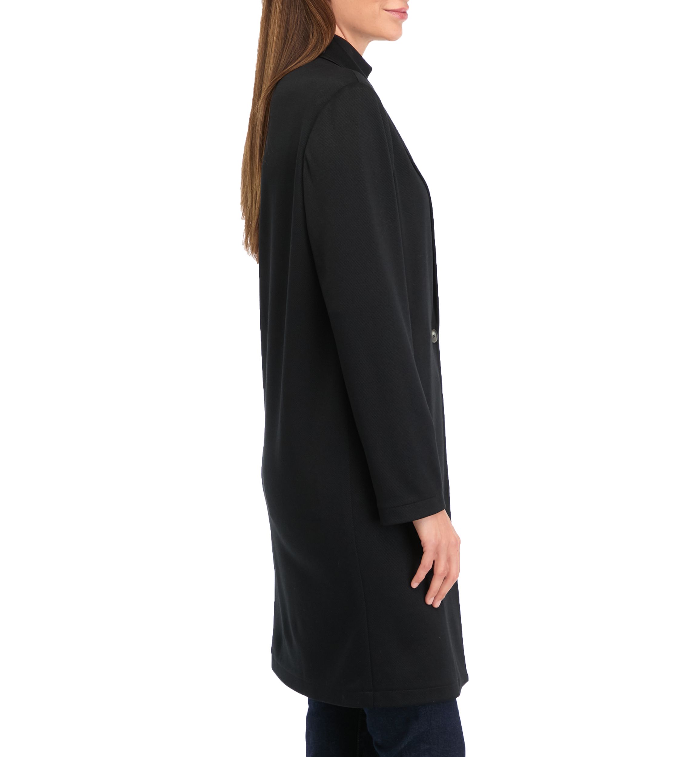 Womens Longline Knit Blazer