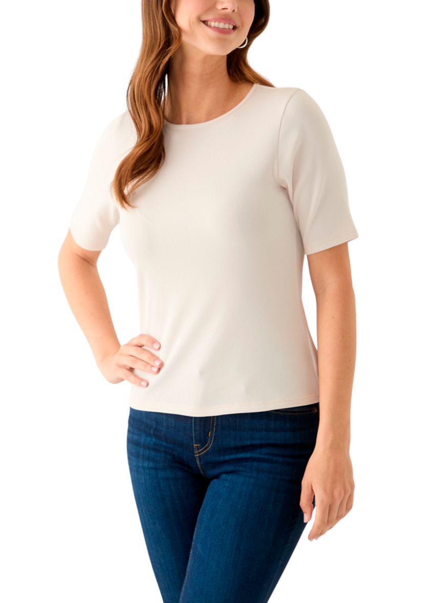 Womens Ribbed Knit Top