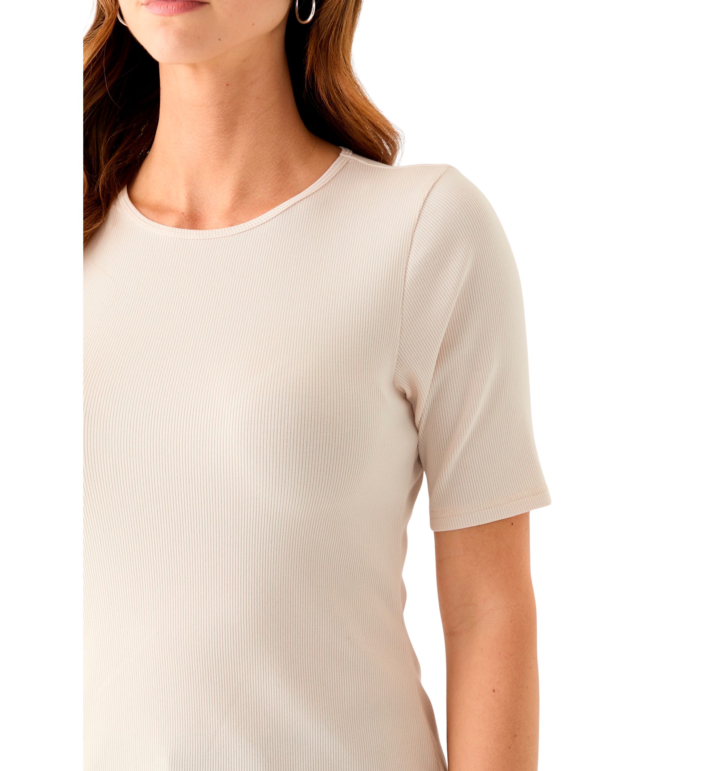 Womens Ribbed Knit Top
