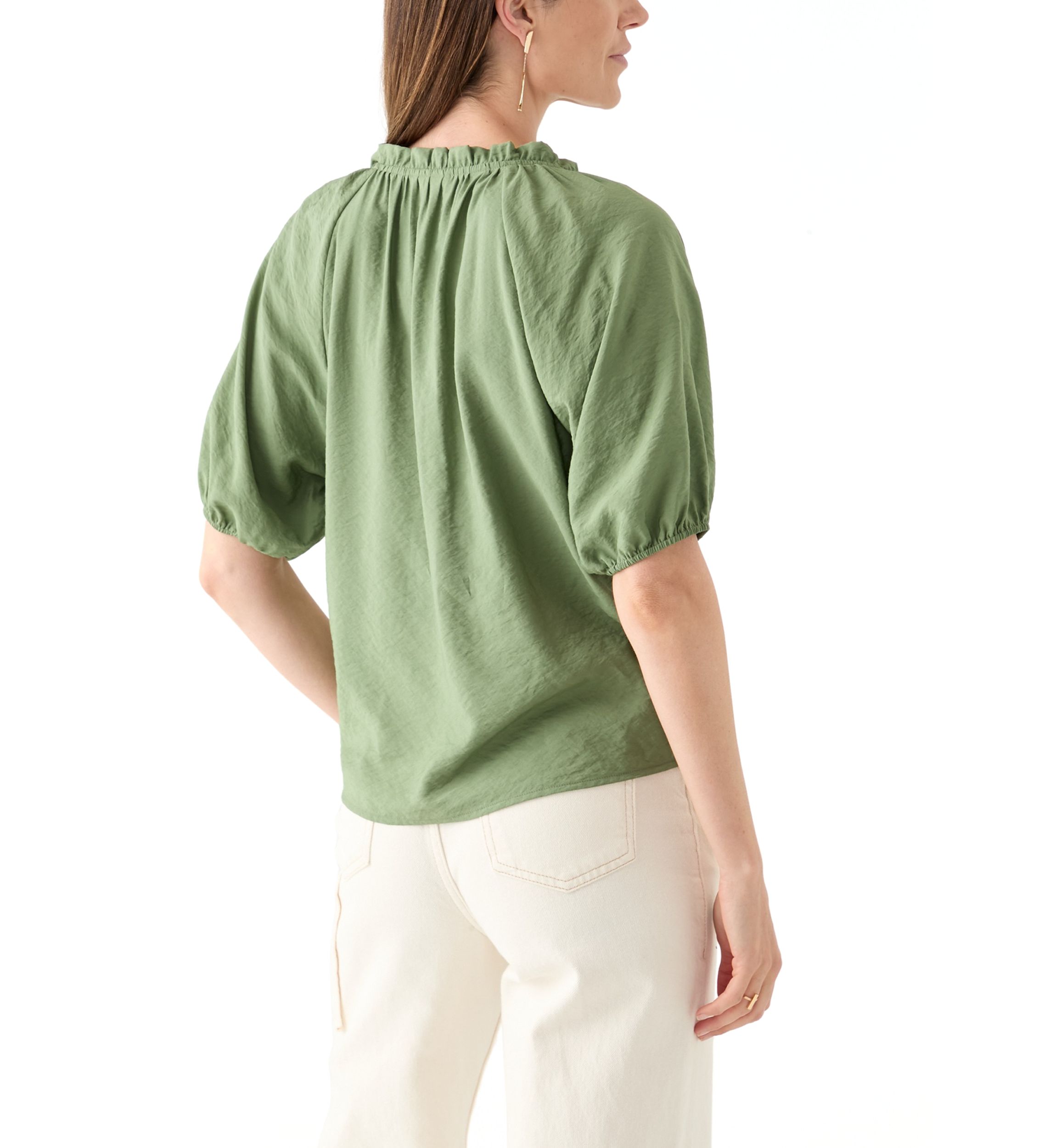 Womens Short Sleeve Airflow Popover Top