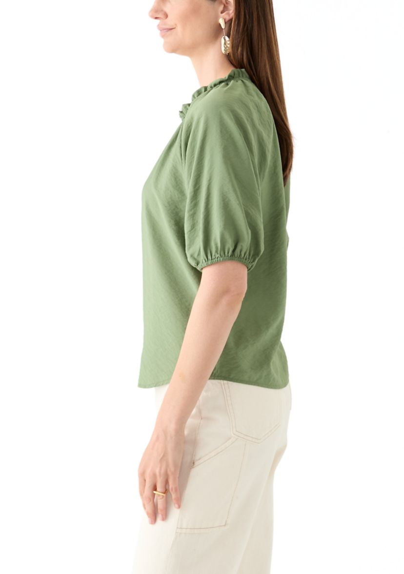 Womens Short Sleeve Airflow Popover Top