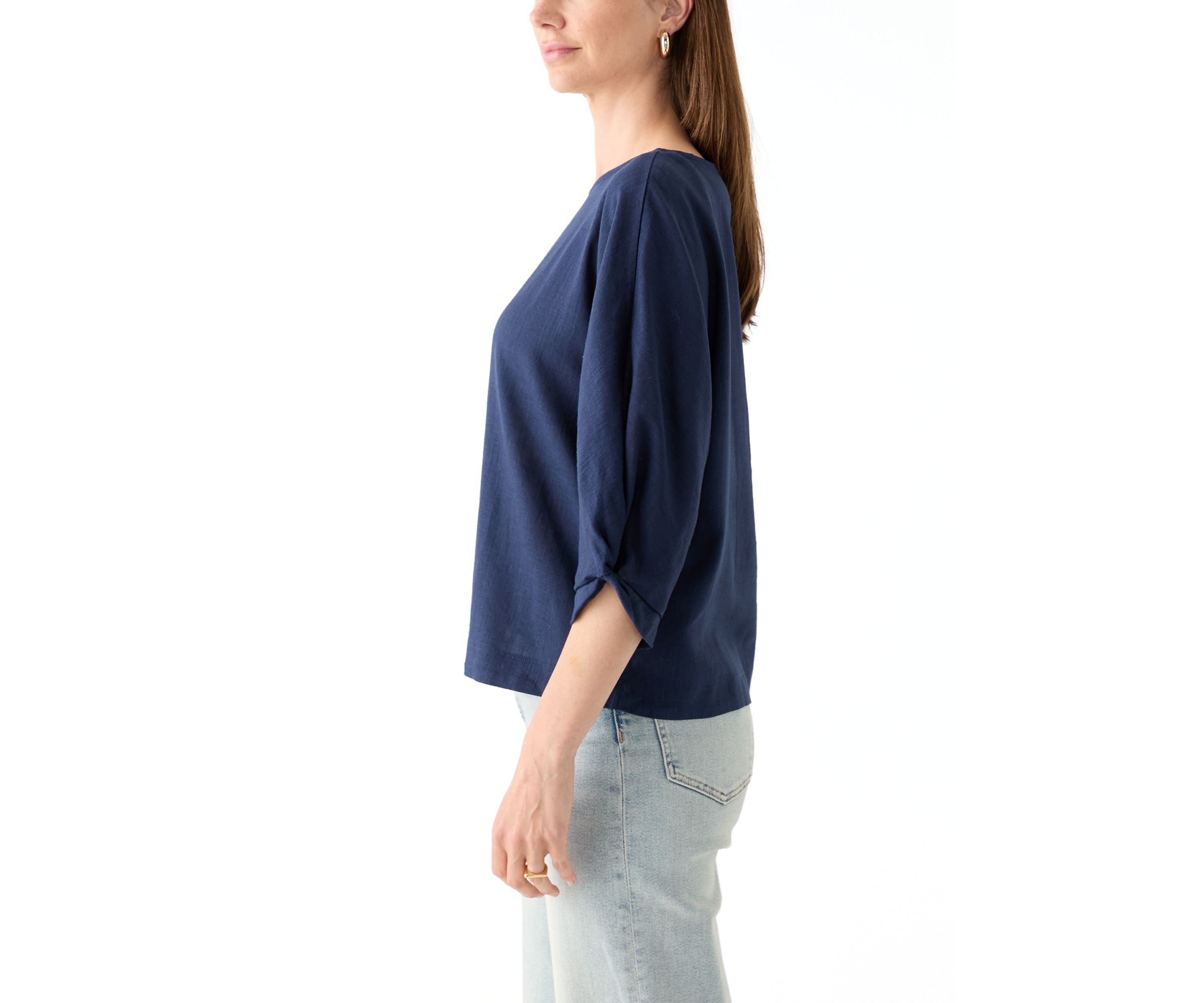 Womens 3/4 Sleeve Dolman Top