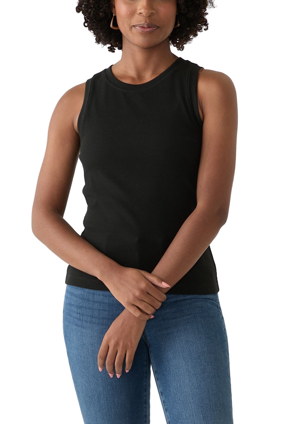 Womens Solid Sweater Knit Top
