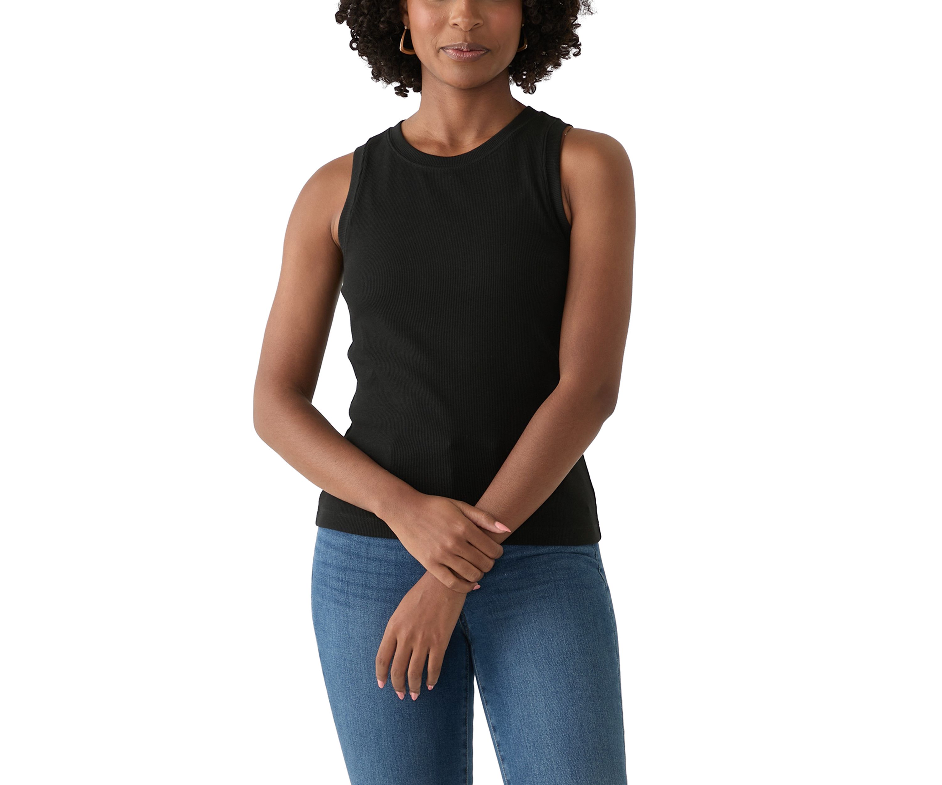 Womens Solid Sweater Knit Top