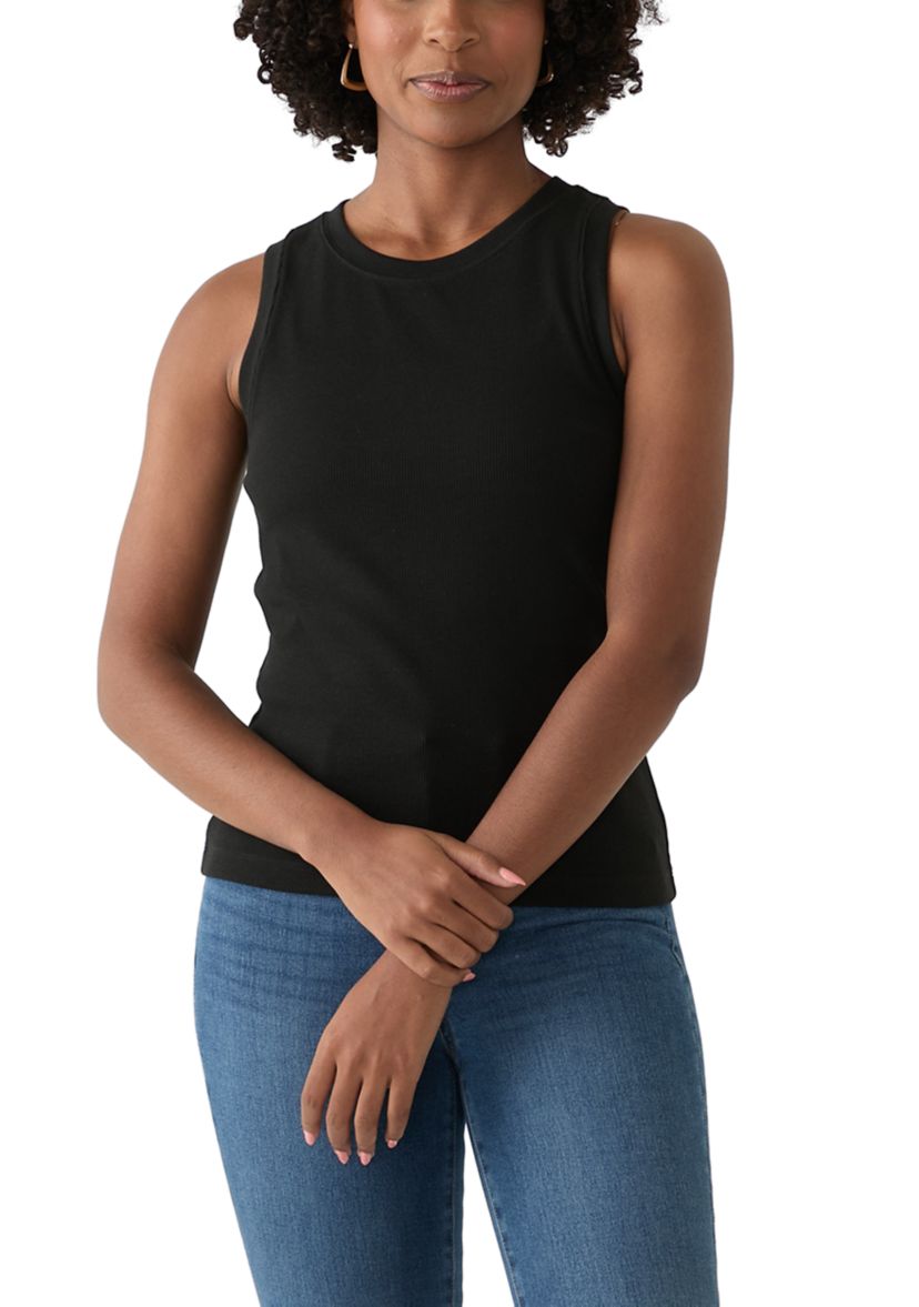 Womens Solid Sweater Knit Top