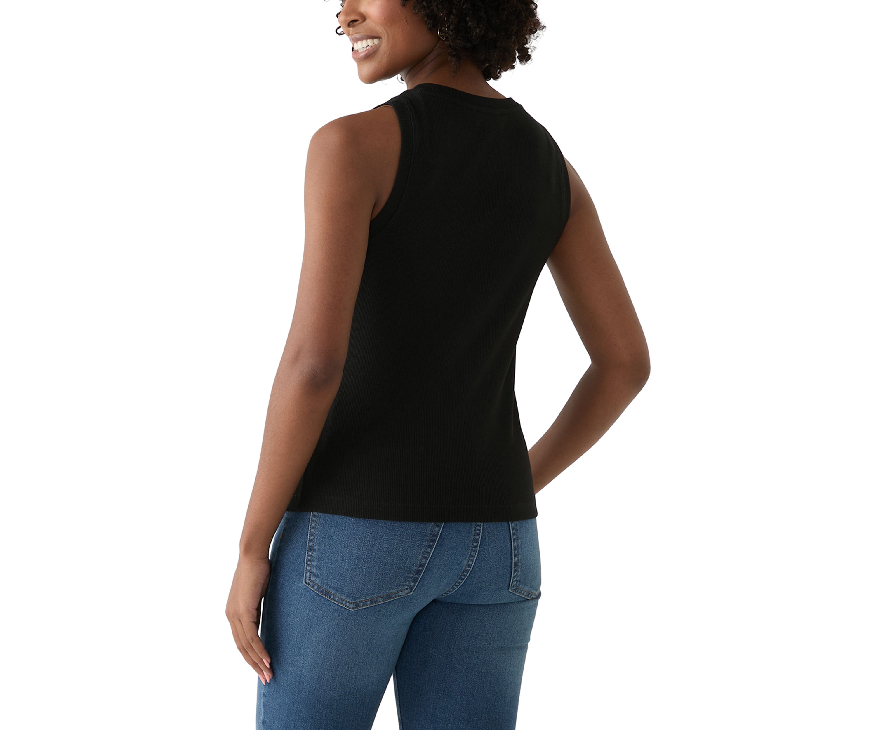 Womens Solid Sweater Knit Top