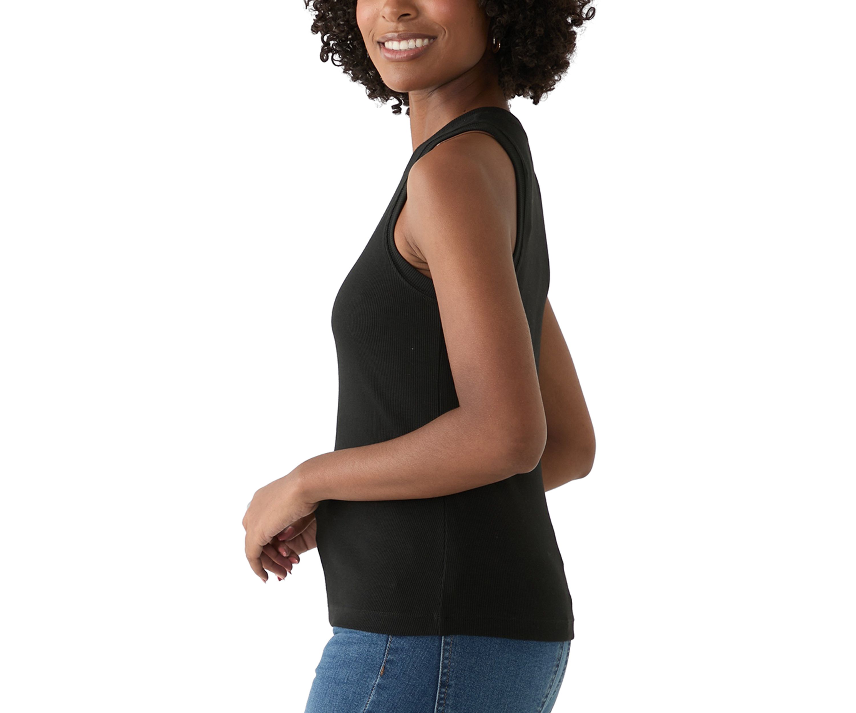 Womens Solid Sweater Knit Top