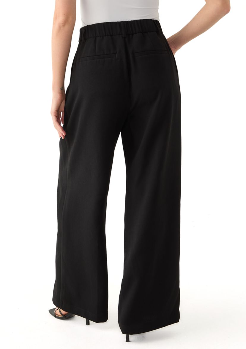 Womens Relaxed Pleat Front Trouser Pants
