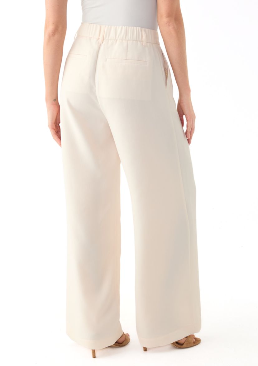 Womens Relaxed Pleat Front Trouser Pants