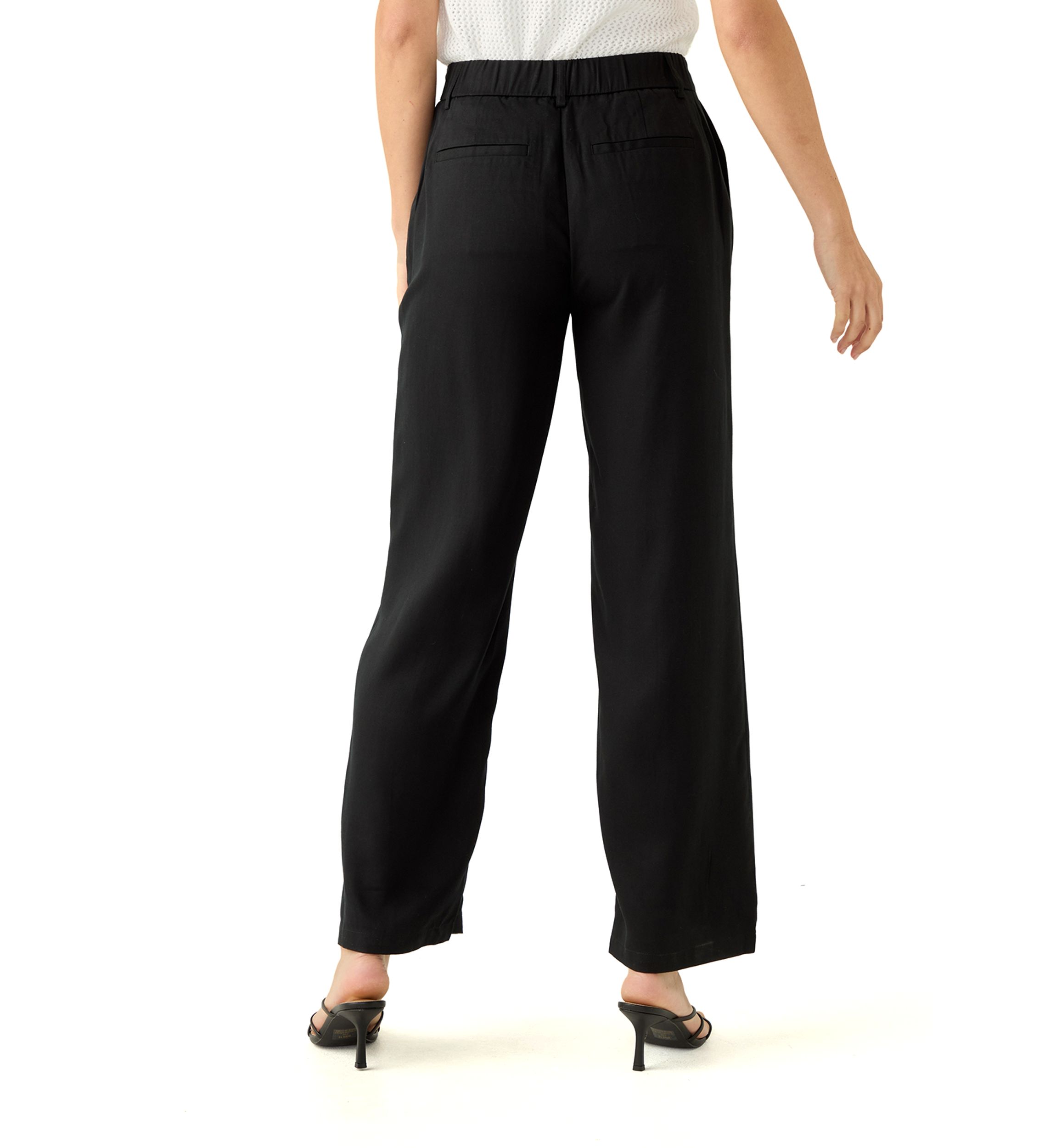 Womens Button Front Trouser Pants