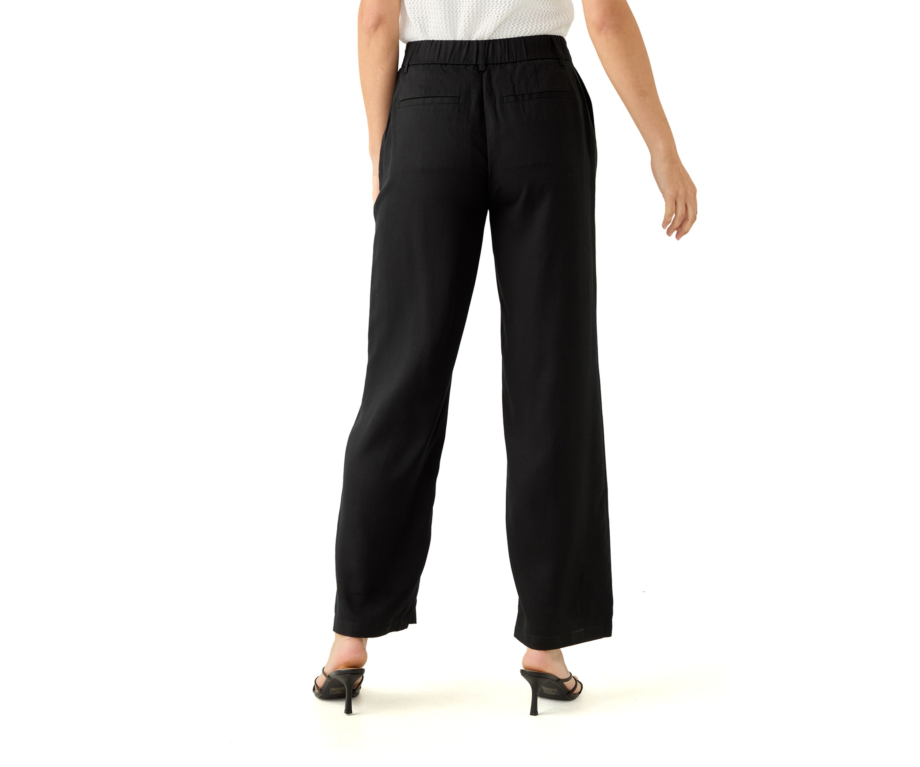 Womens Button Front Trouser Pants