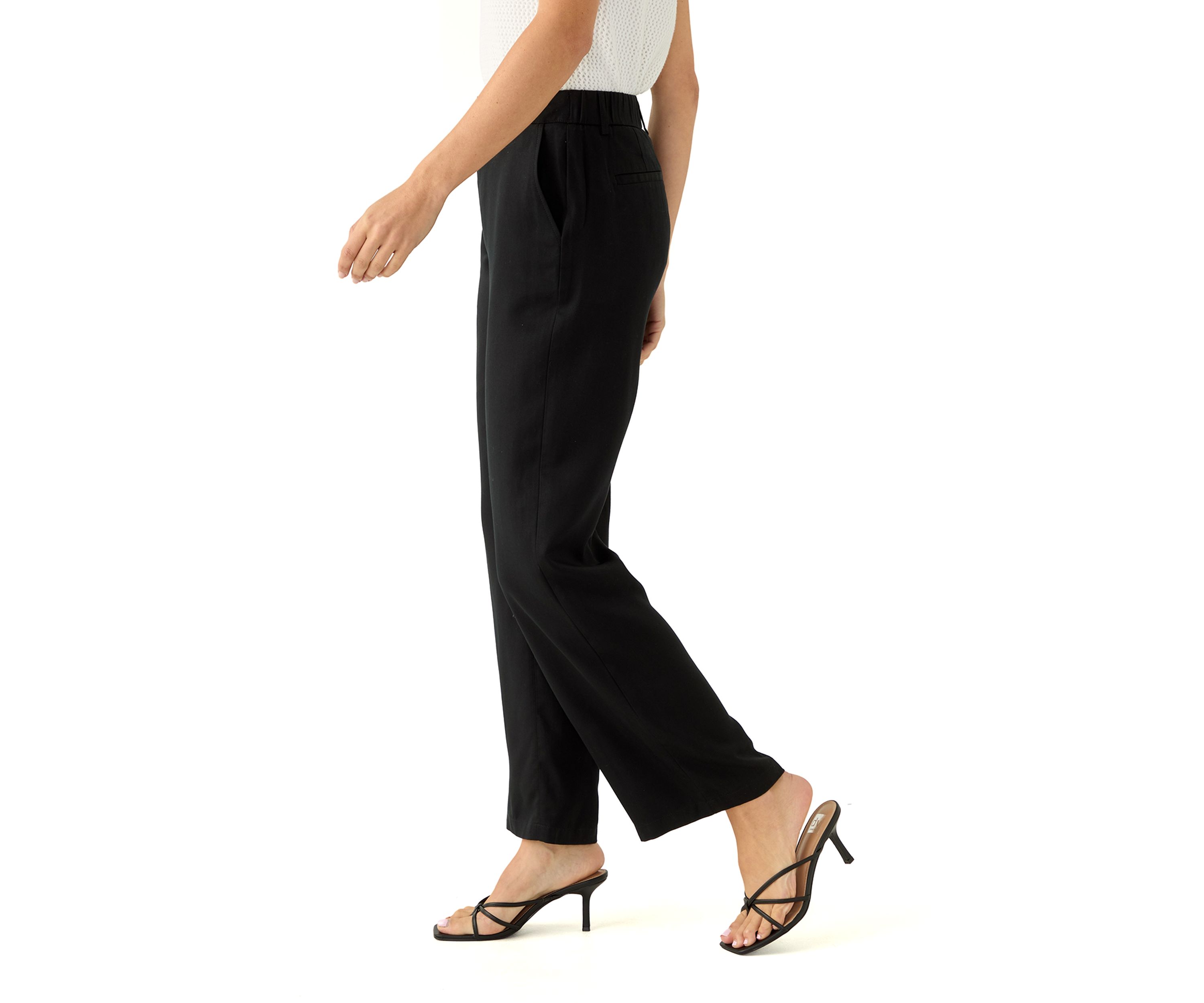 Womens Button Front Trouser Pants