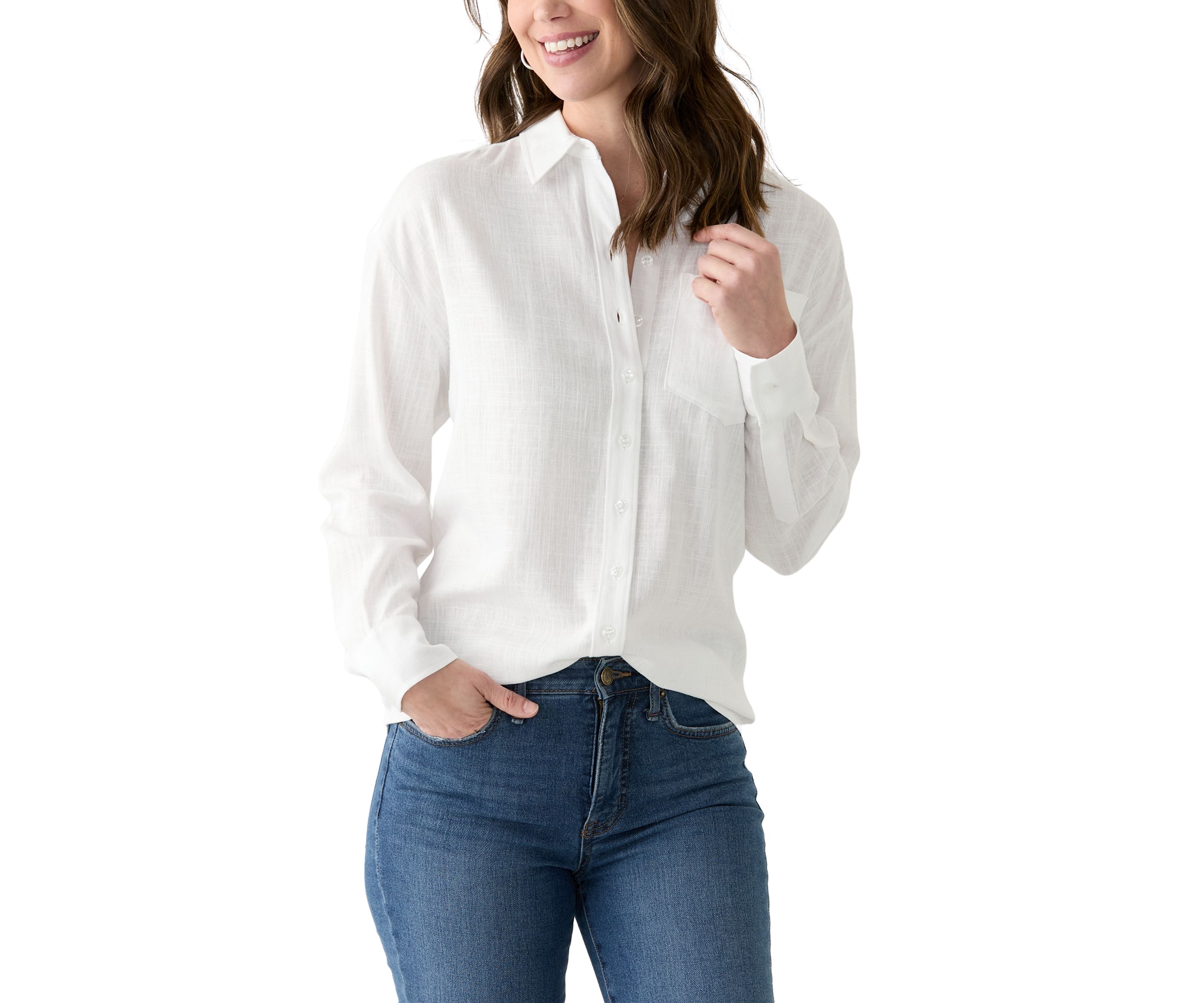 Womens Big Linen Shirt