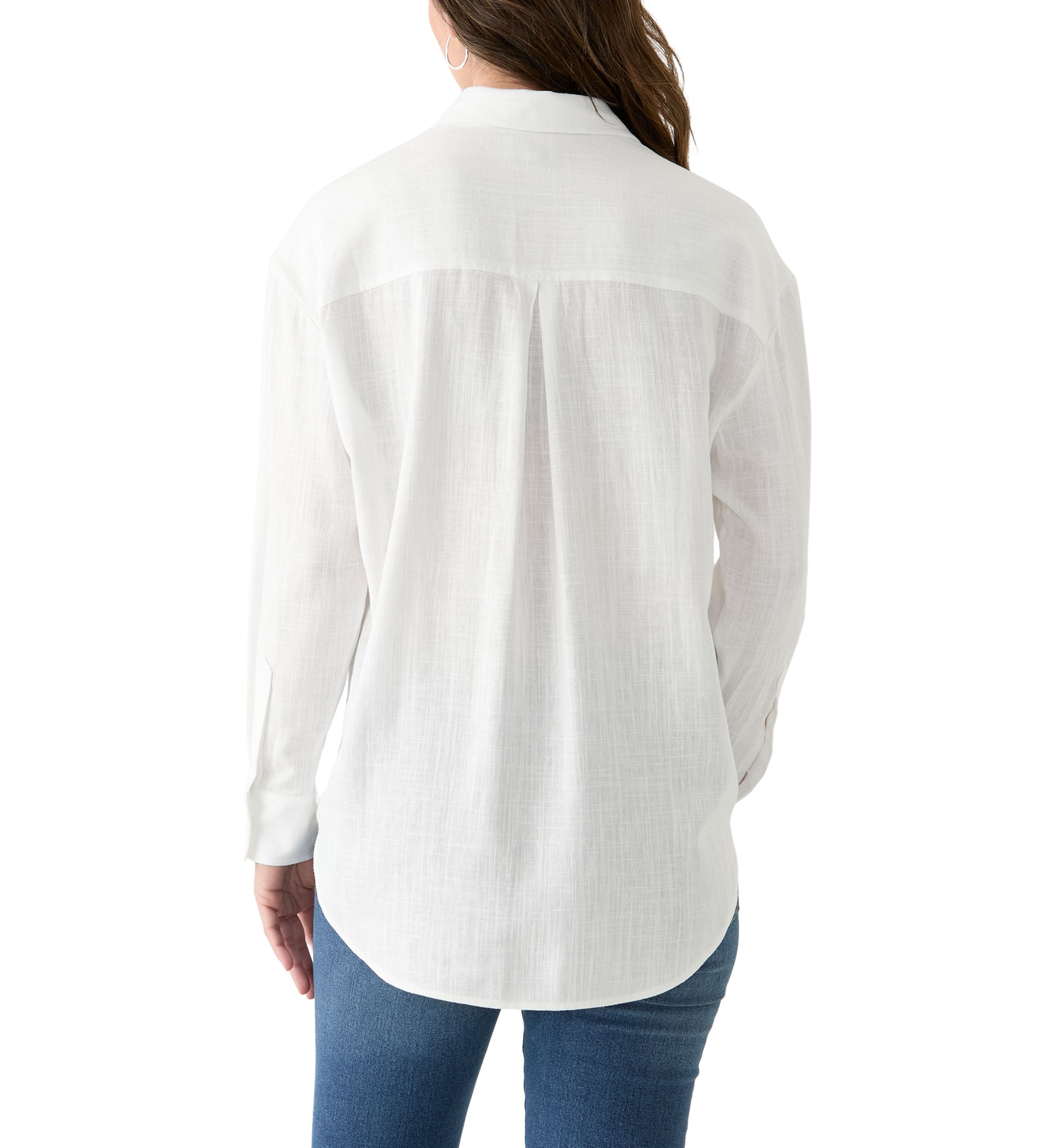 Womens Big Linen Shirt