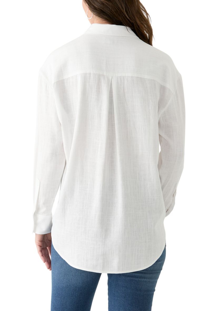 Womens Big Linen Shirt