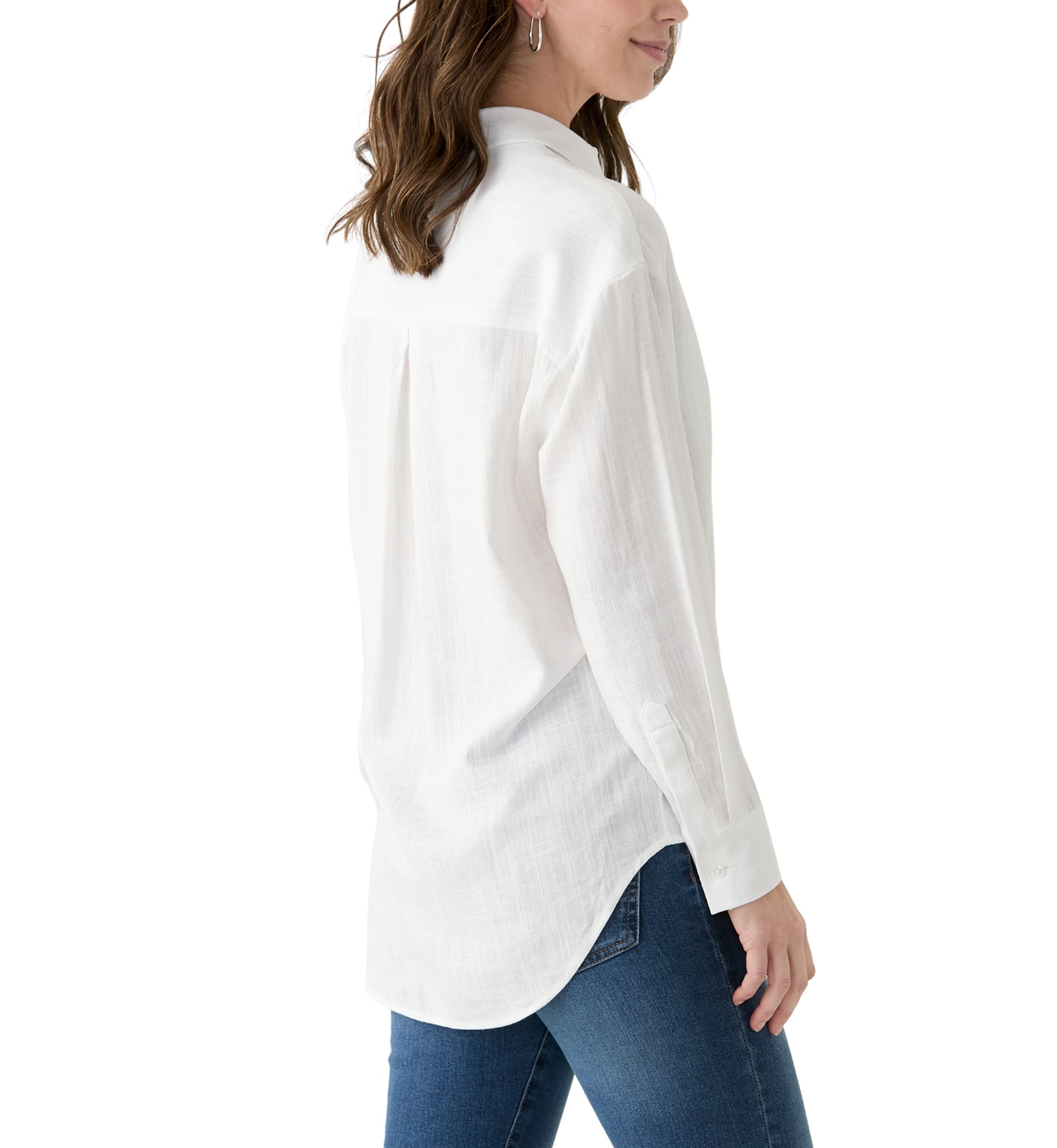 Womens Big Linen Shirt