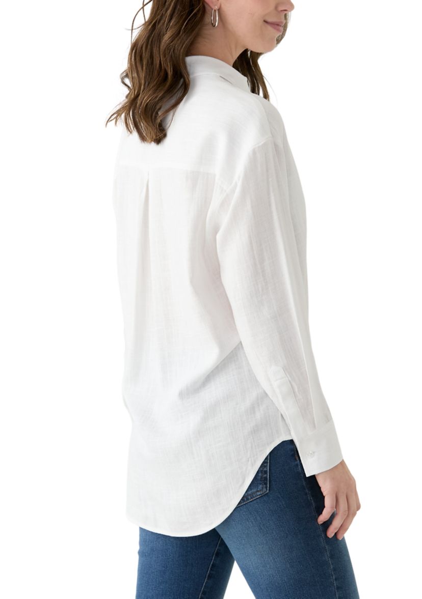 Womens Big Linen Shirt
