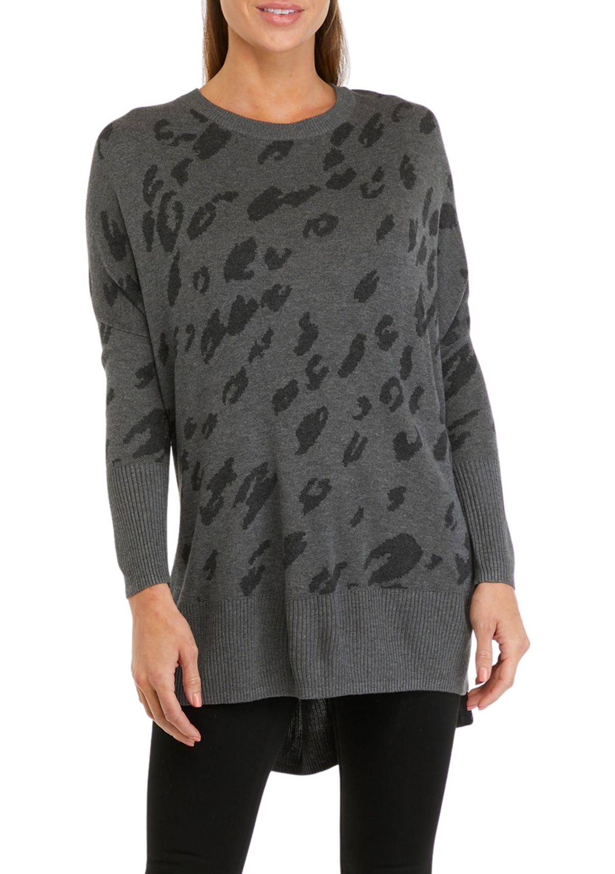 Petite Dolman Crew Neck Sweater