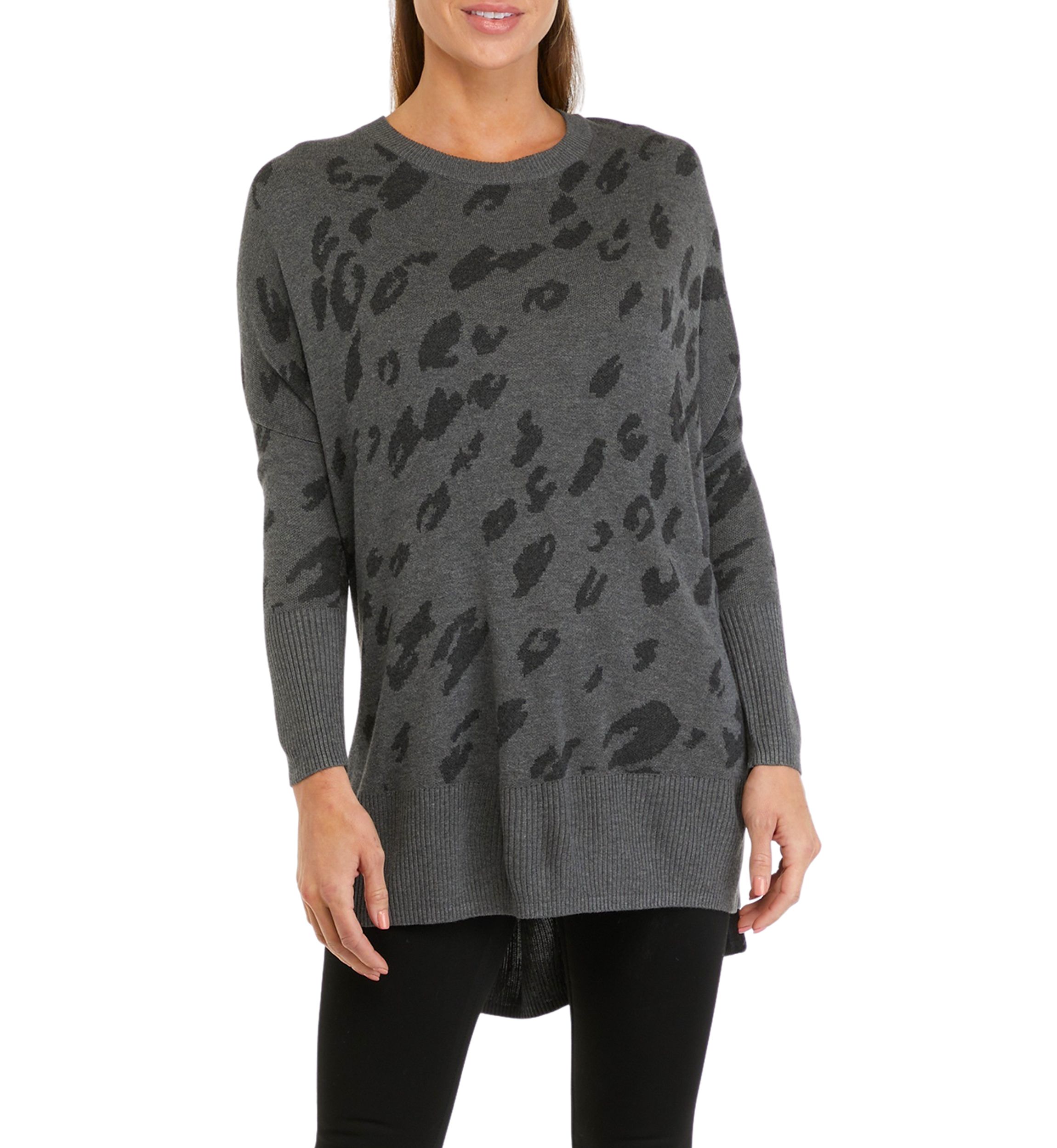 Petite Dolman Crew Neck Sweater
