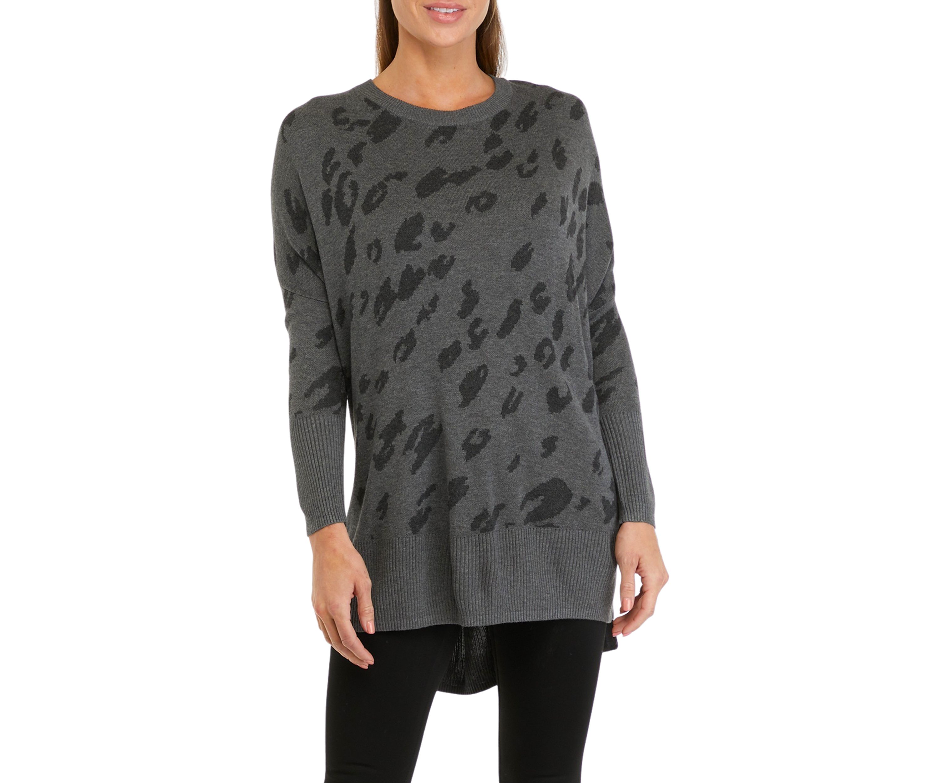 Petite Dolman Crew Neck Sweater