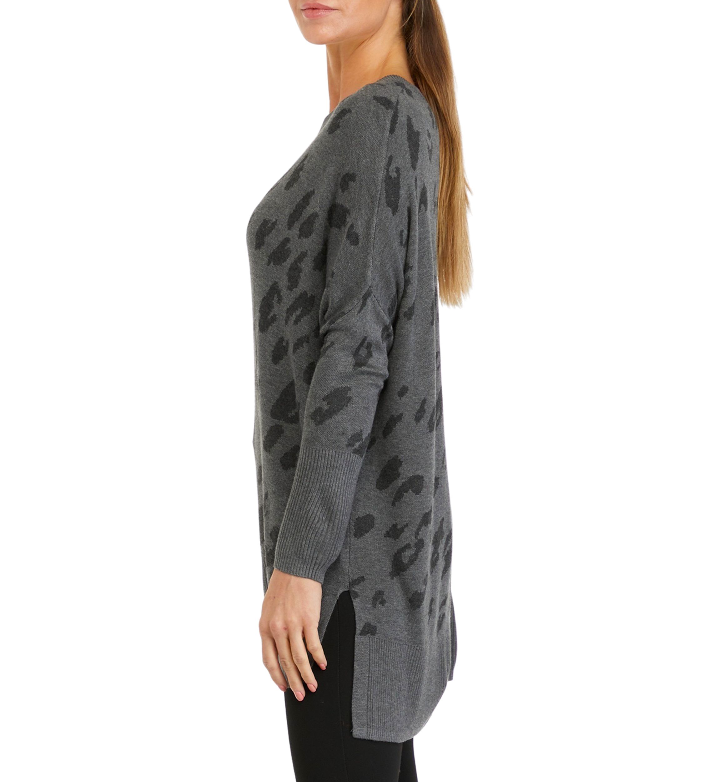 Petite Dolman Crew Neck Sweater