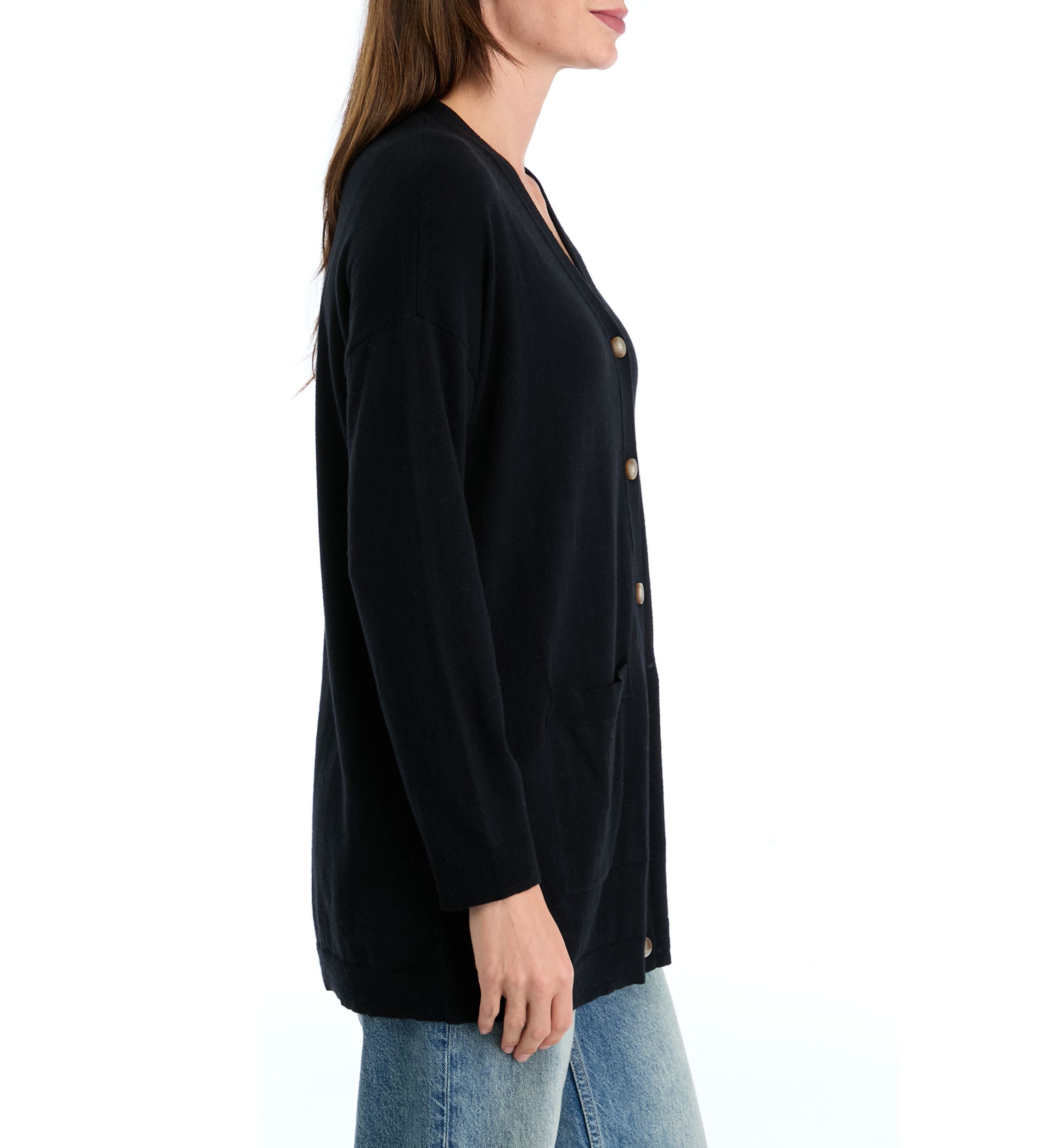 Petite Open Front Duster Cardigan