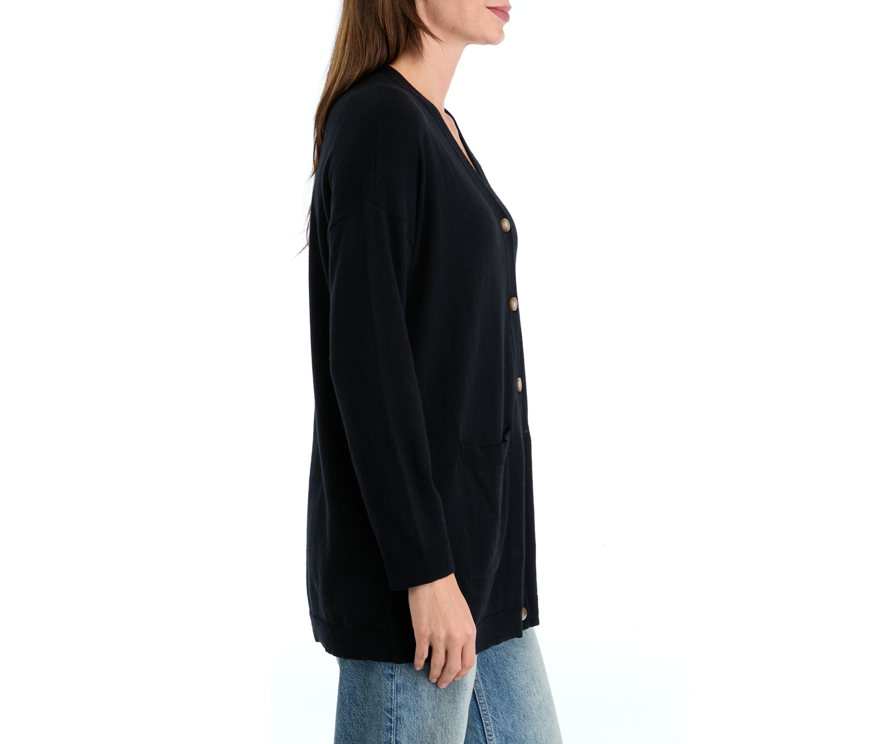 Petite Open Front Duster Cardigan