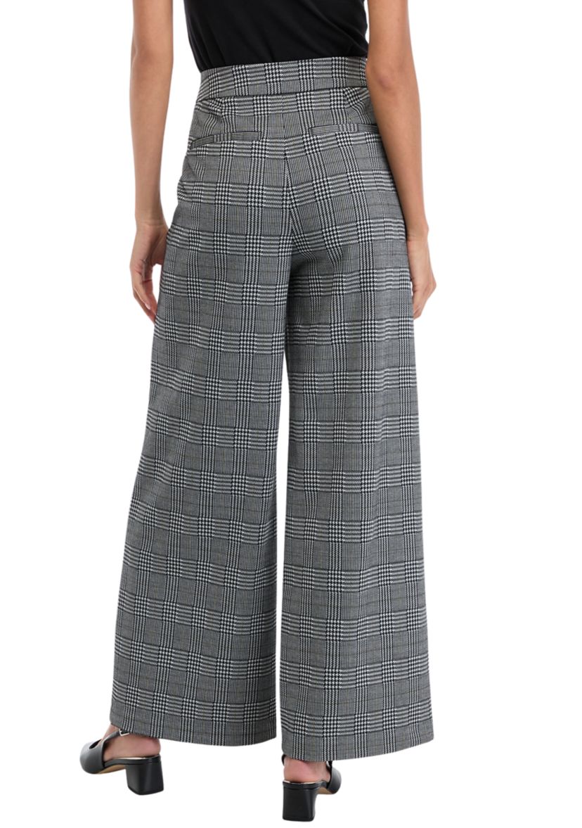 Petite High Rise Pleat Front Wide Leg Pants 
