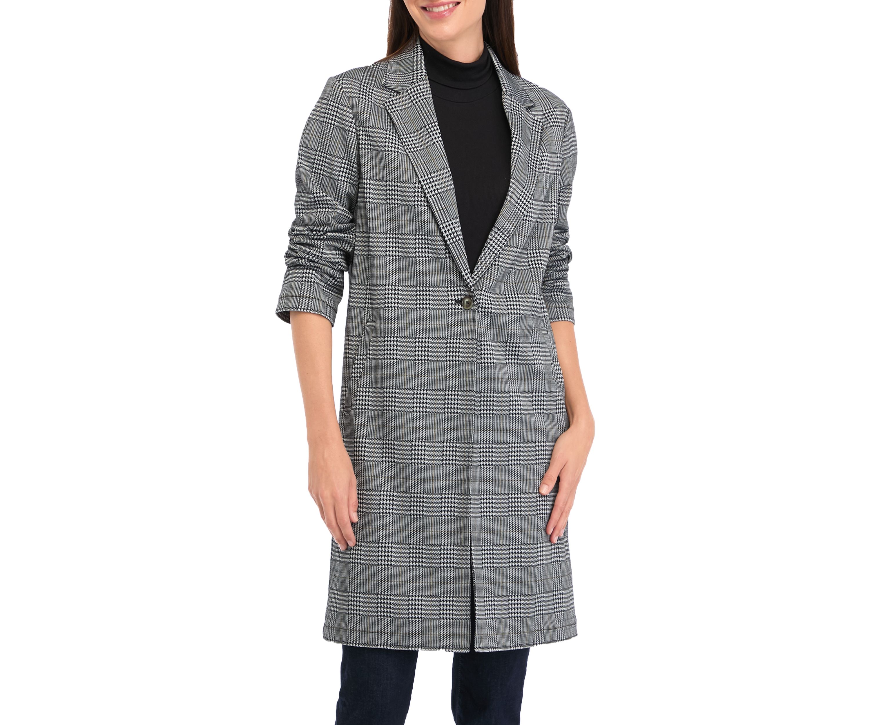 Petite Longline Knit Blazer