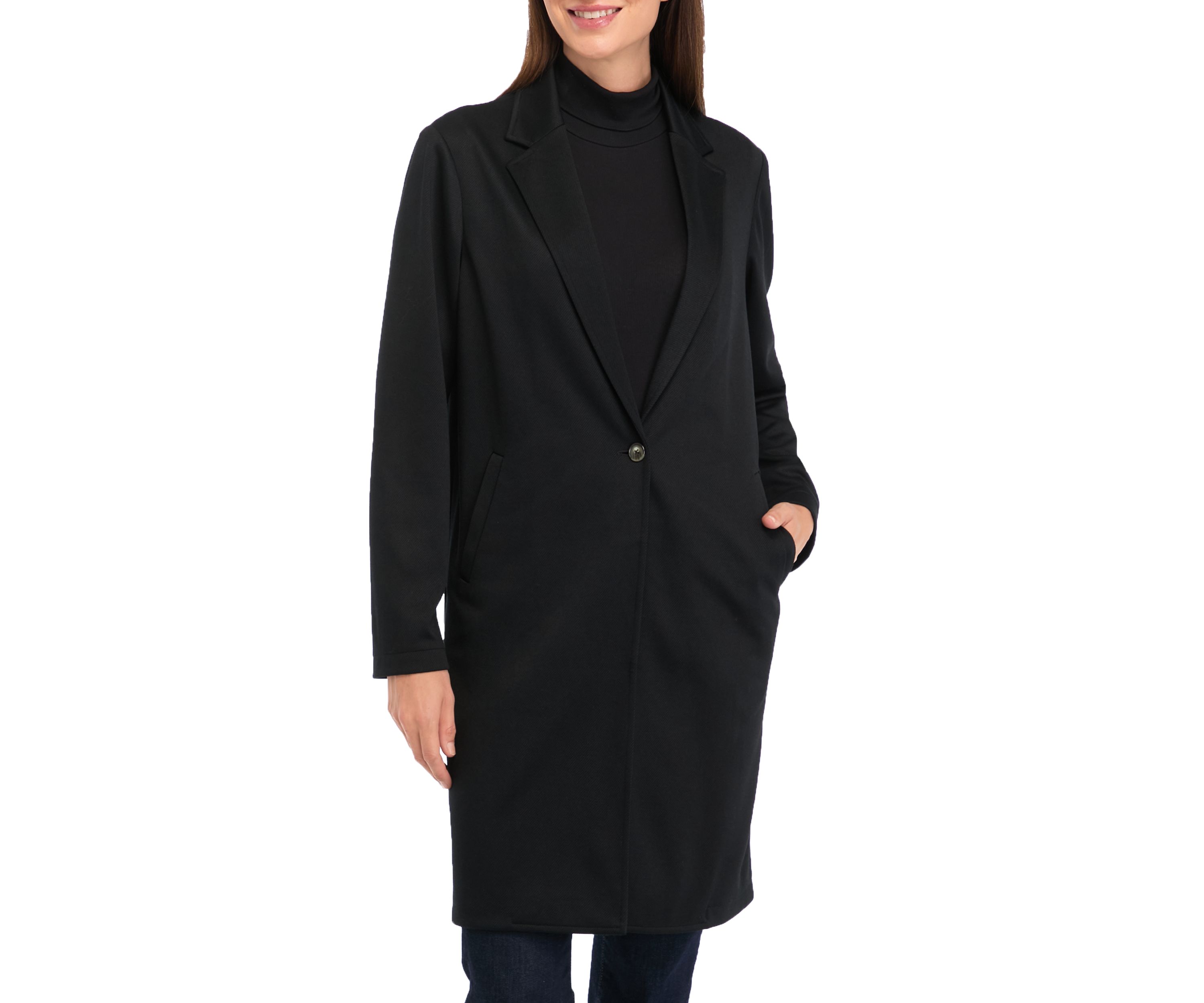 Petite Longline Knit Blazer