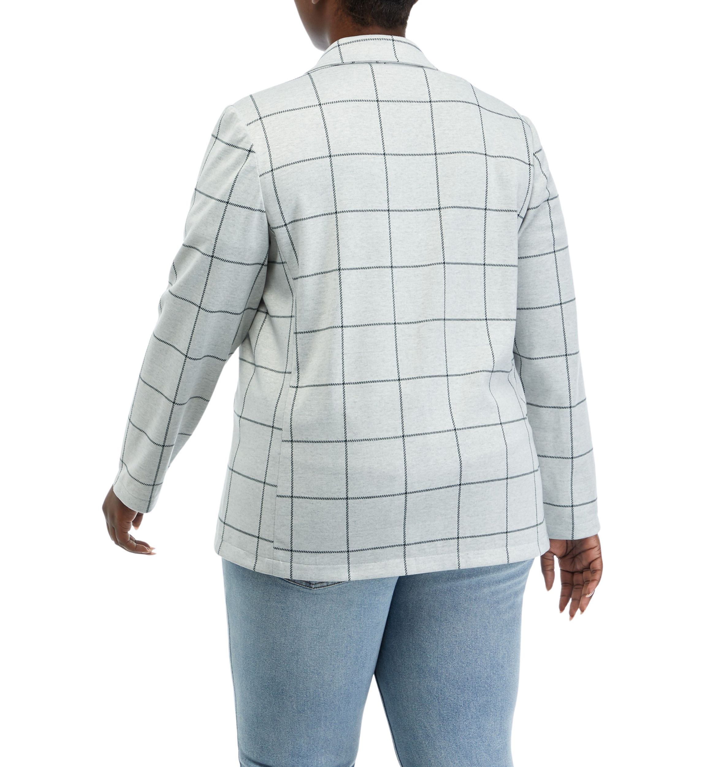Plus Size Knit Blazer