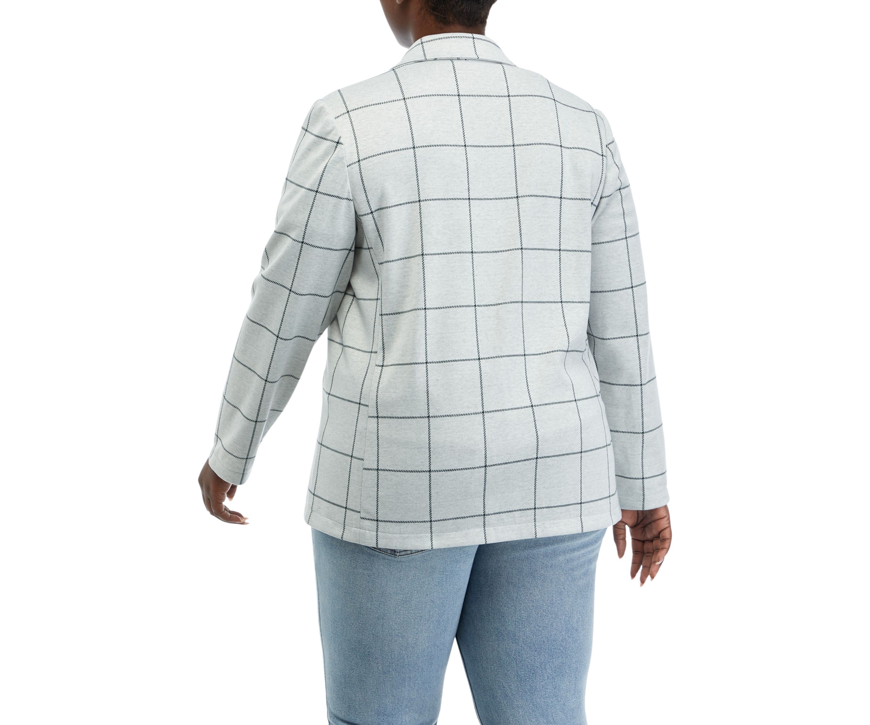 Plus Size Knit Blazer