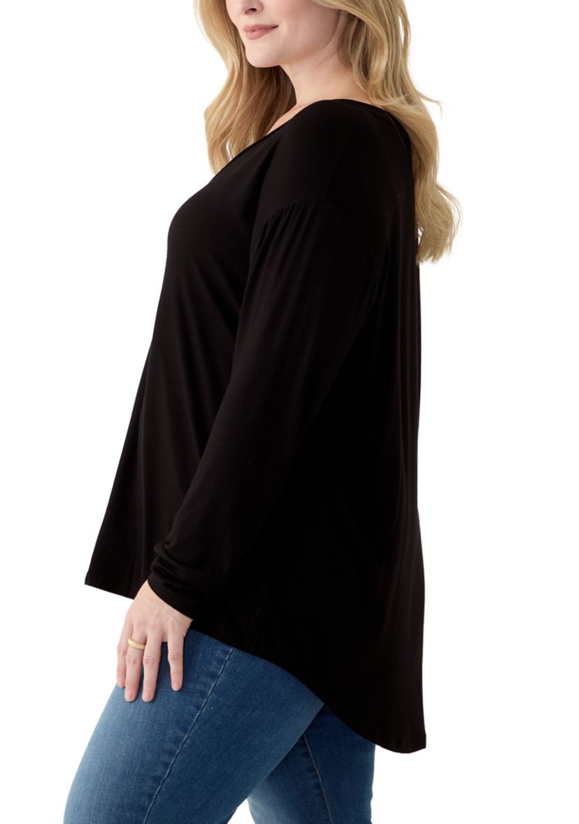 Plus Size Long Sleeve Luxe T-Shirt