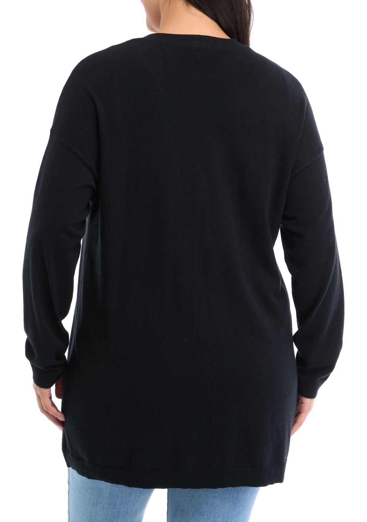 Plus Size Button Front Duster Cardigan