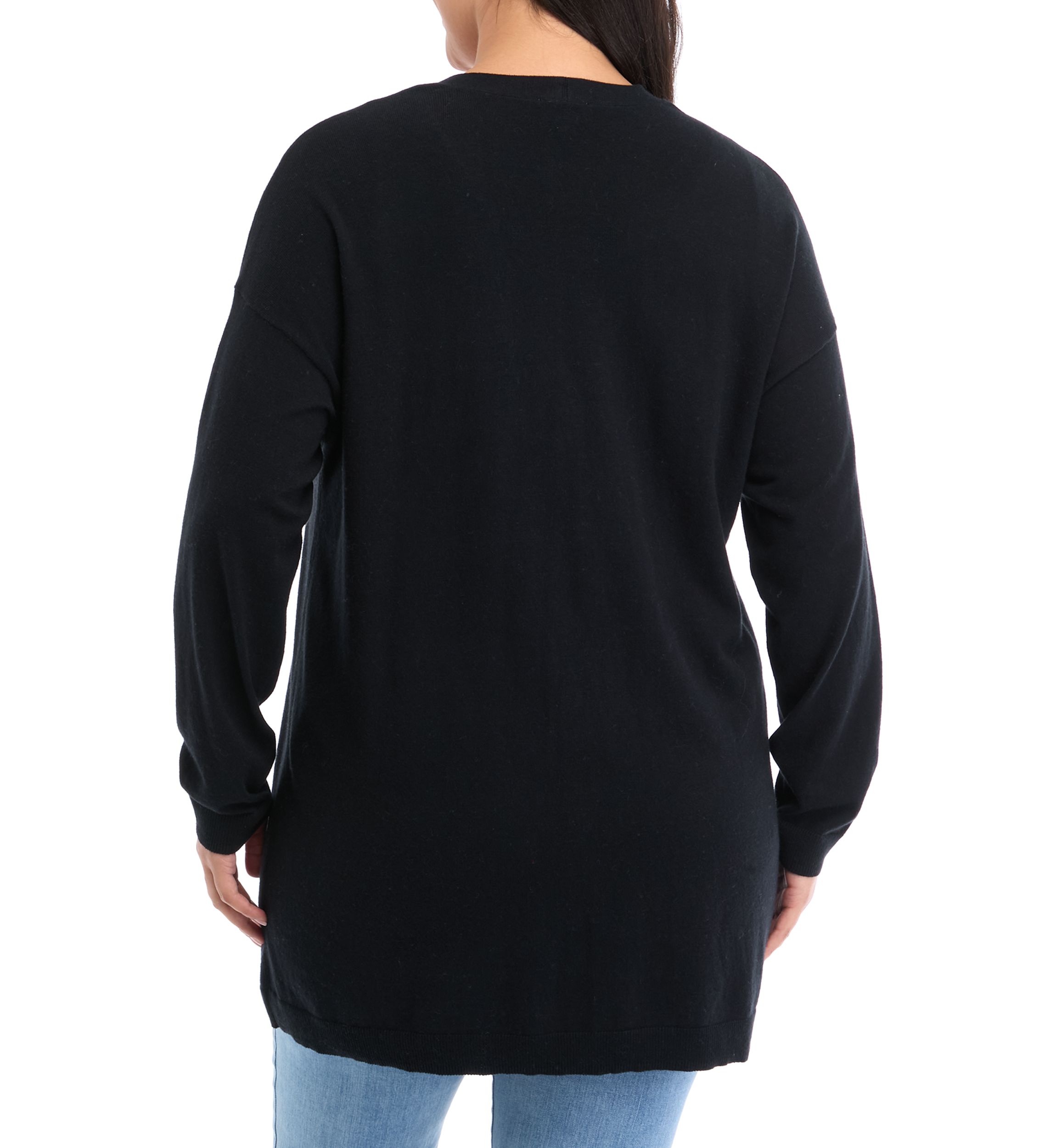 Plus Size Button Front Duster Cardigan