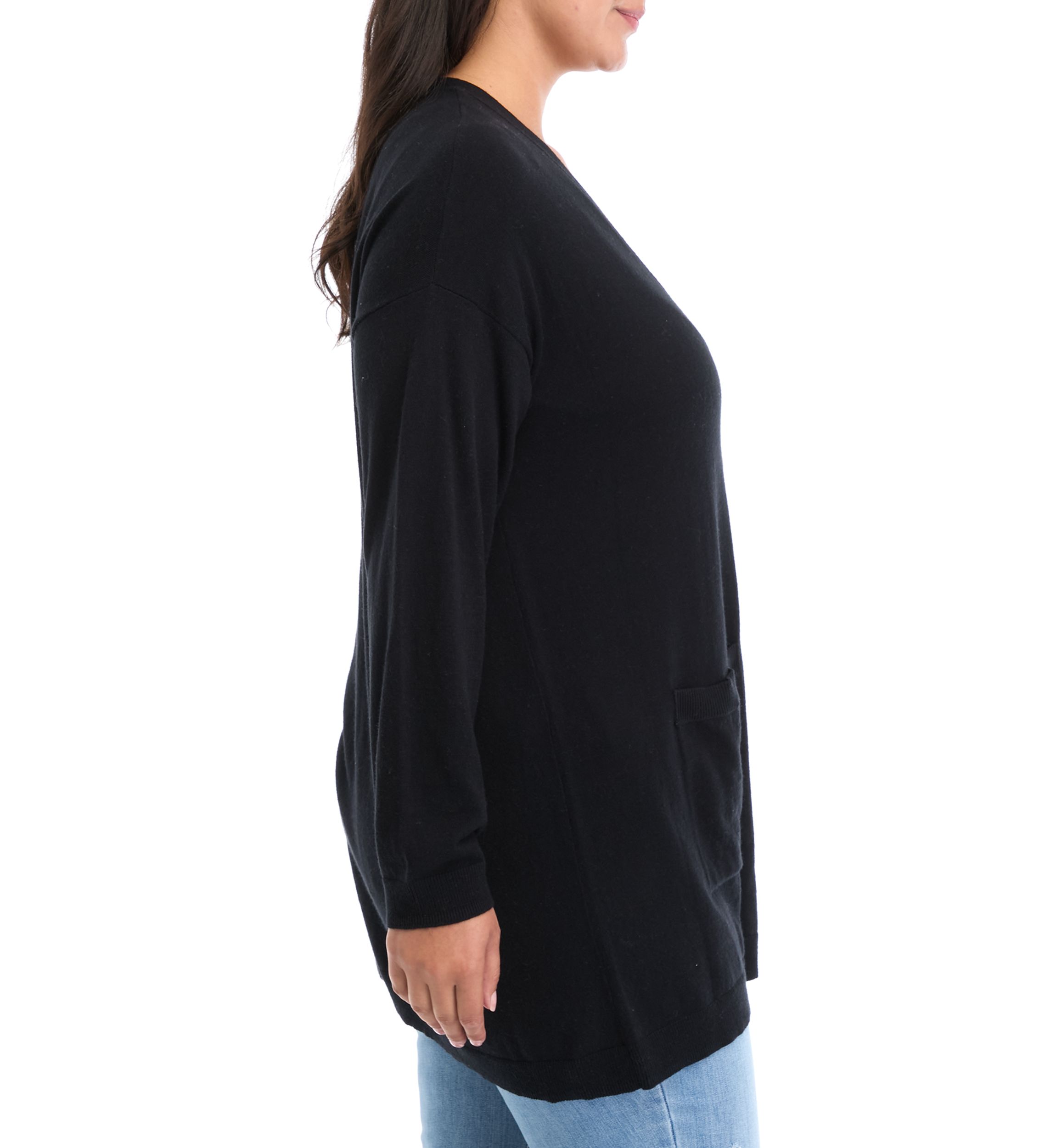 Plus Size Button Front Duster Cardigan