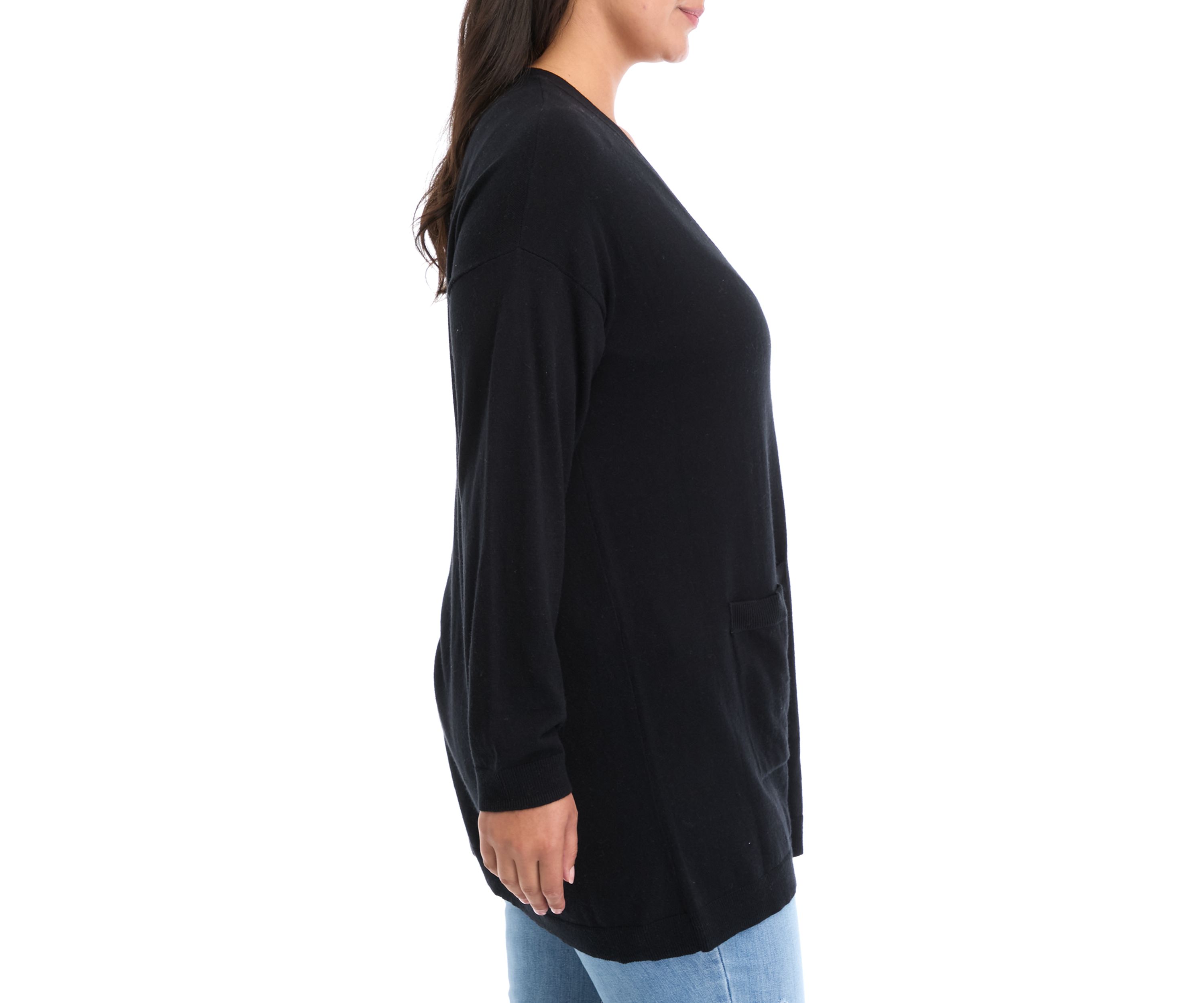 Plus Size Button Front Duster Cardigan