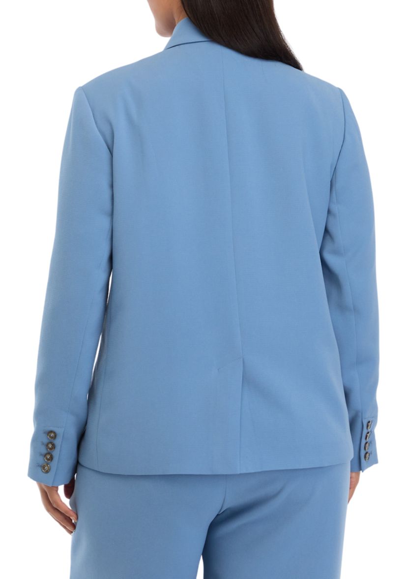 Plus Size Double Breasted Blazer 