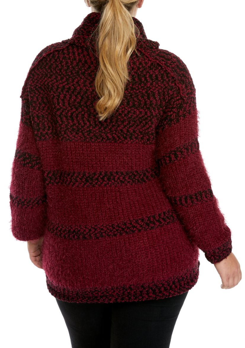 Studio Plus Size Eyelash Pullover