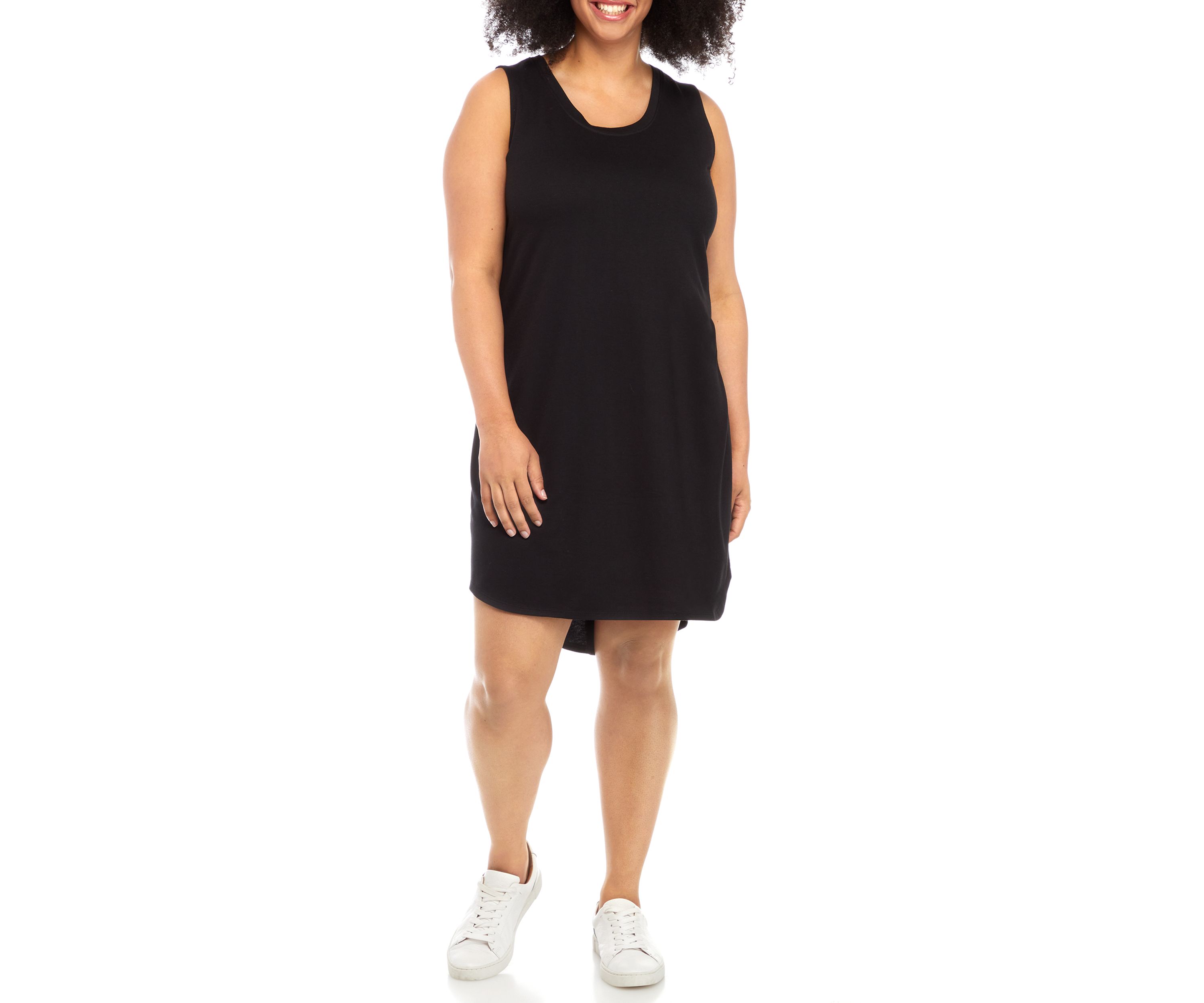 Plus Size Sleeveless Baby Terry Dress