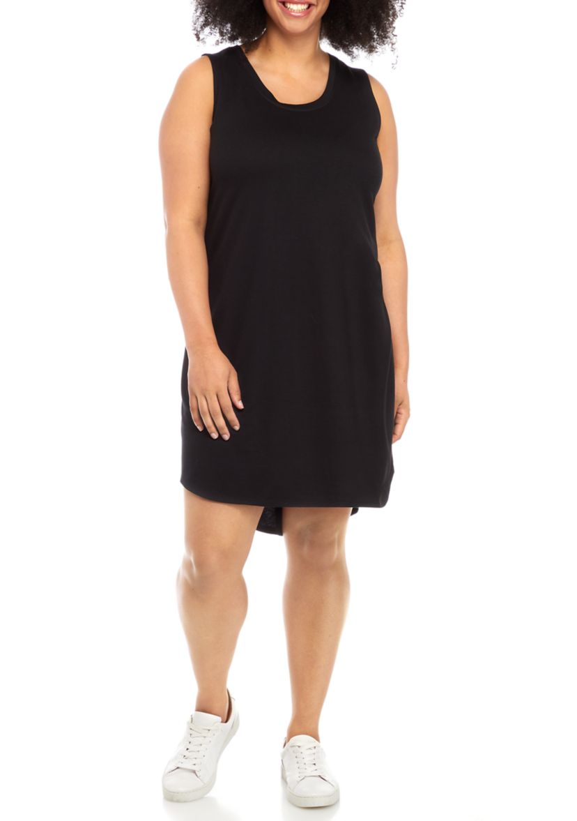 Plus Size Sleeveless Baby Terry Dress