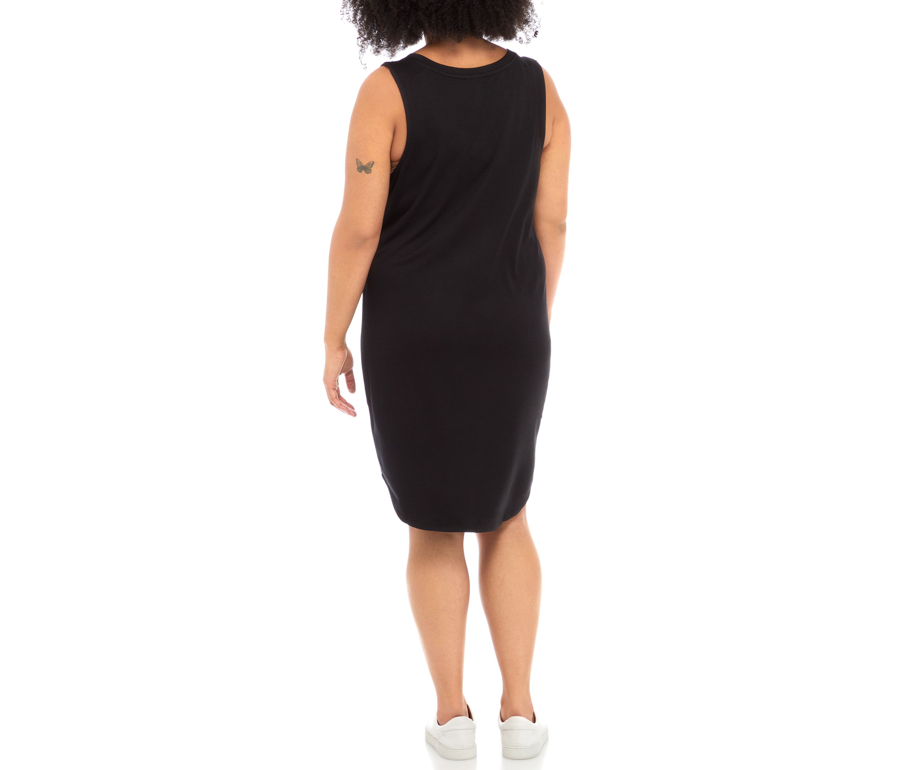 Plus Size Sleeveless Baby Terry Dress