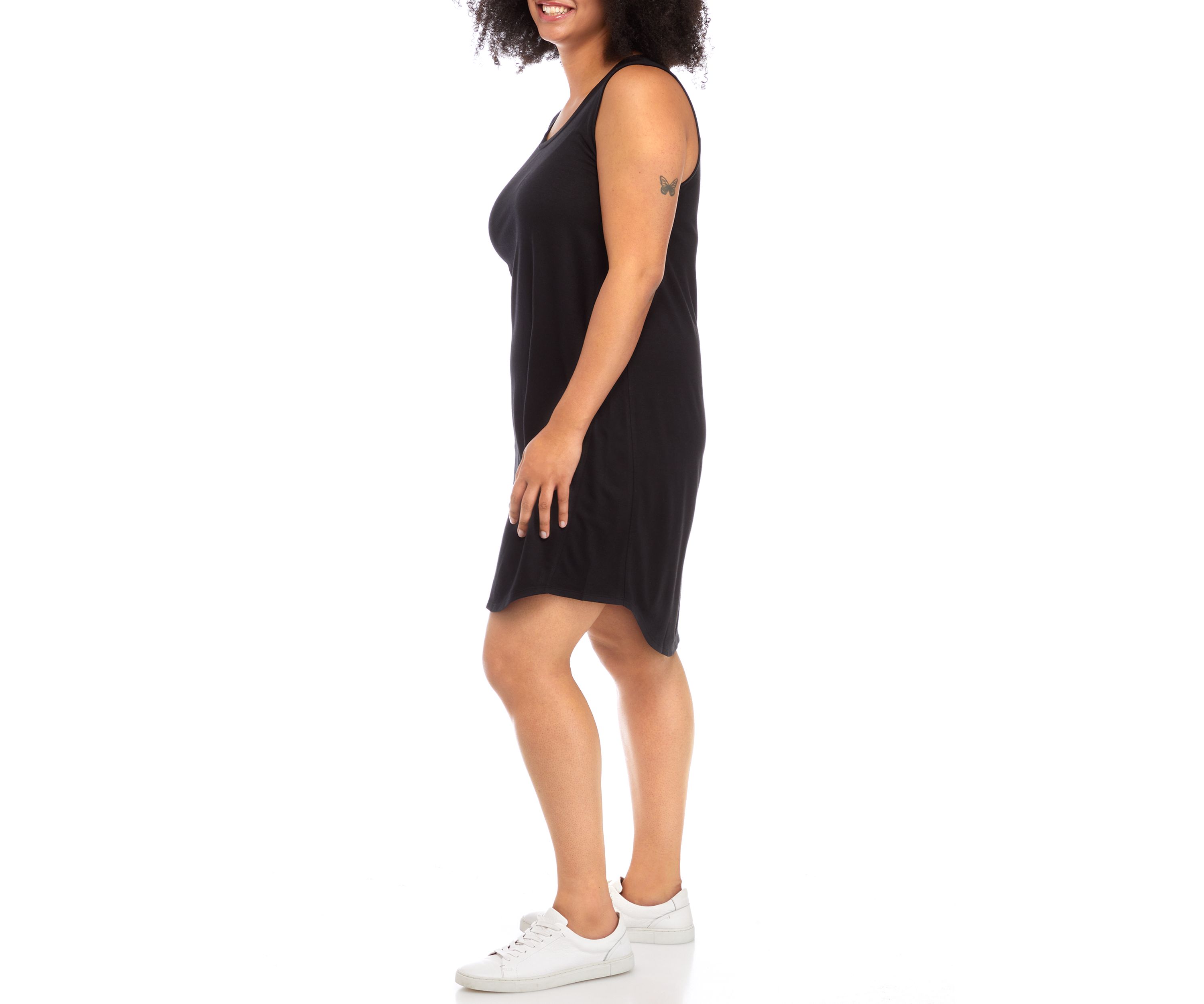 Plus Size Sleeveless Baby Terry Dress