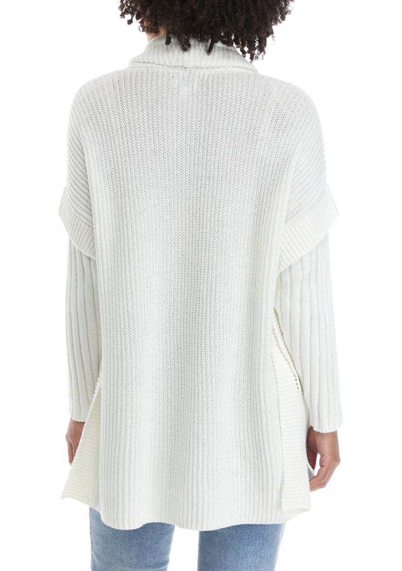 Studio Womens Long Sleeve Funnel Neck Sweater 