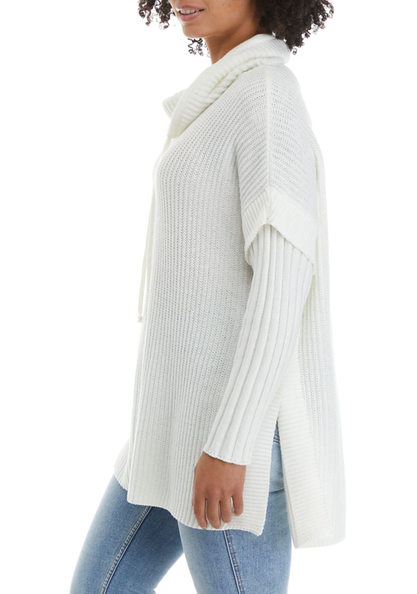 Studio Womens Long Sleeve Funnel Neck Sweater 
