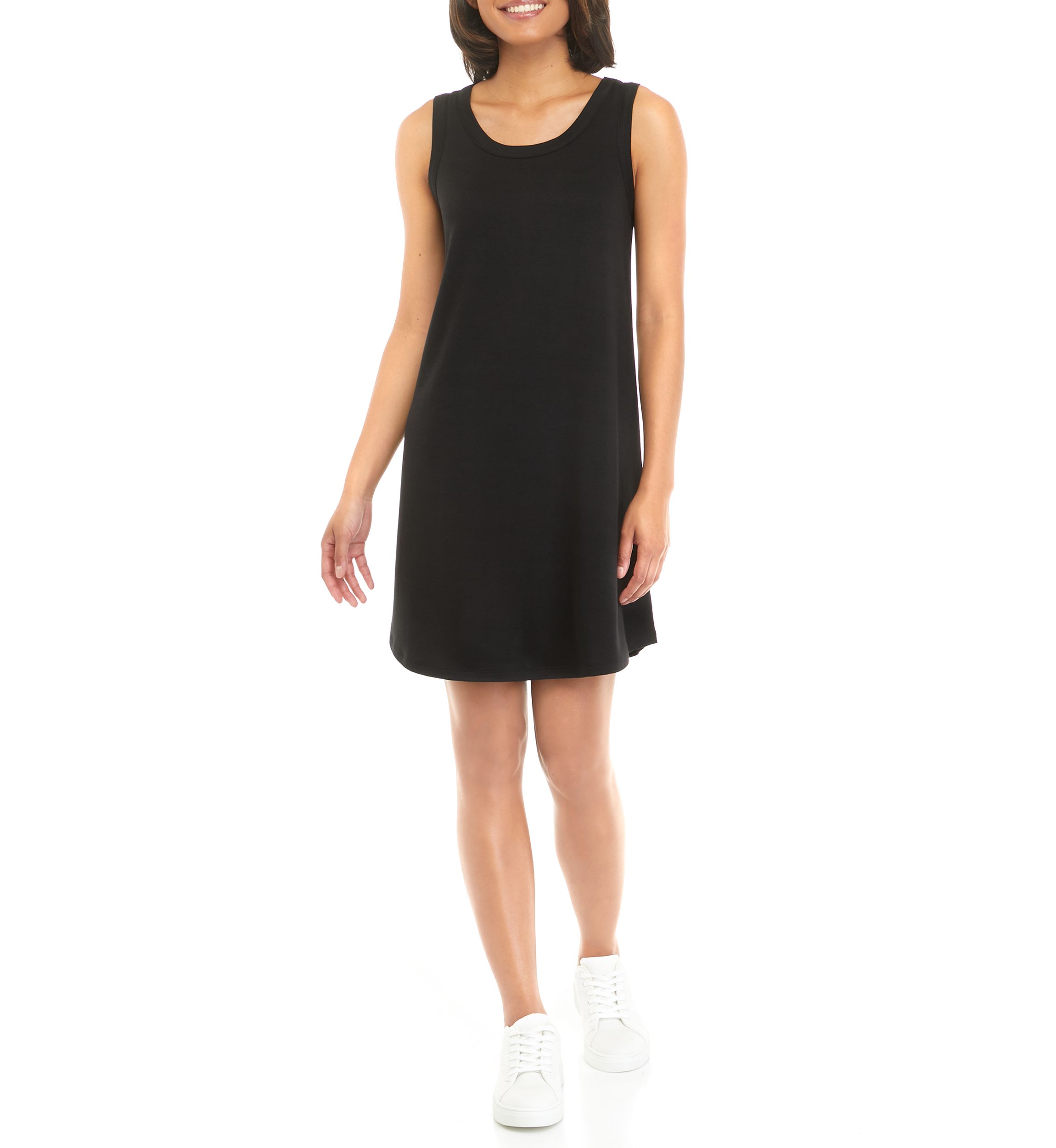 Studio Womens Sleeveless Baby Terry Swing Dress 