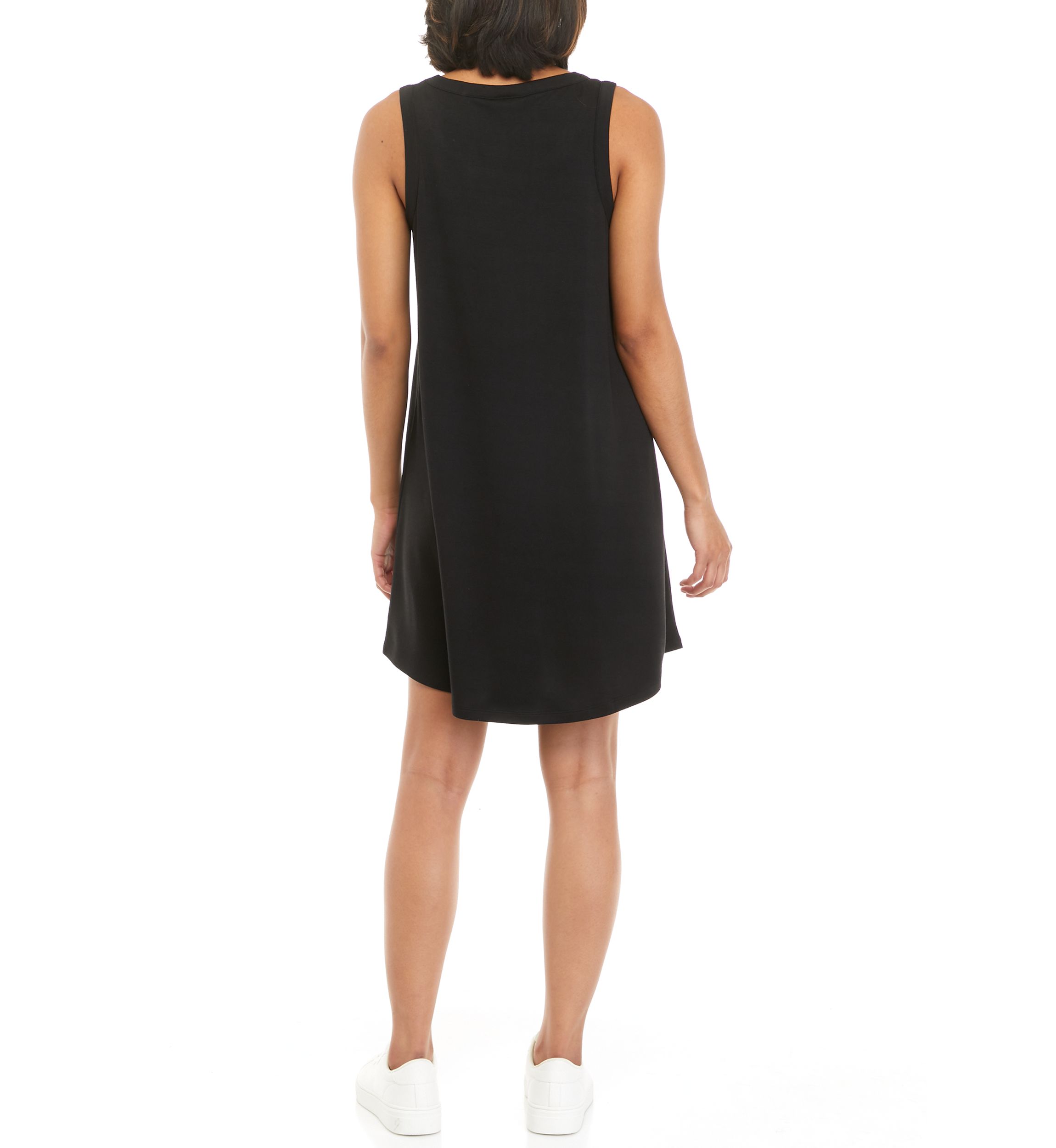 Studio Womens Sleeveless Baby Terry Swing Dress 